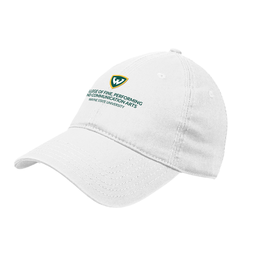 College Of Fine, Performing, Communication Arts- White Adjustable Low Profile Hat