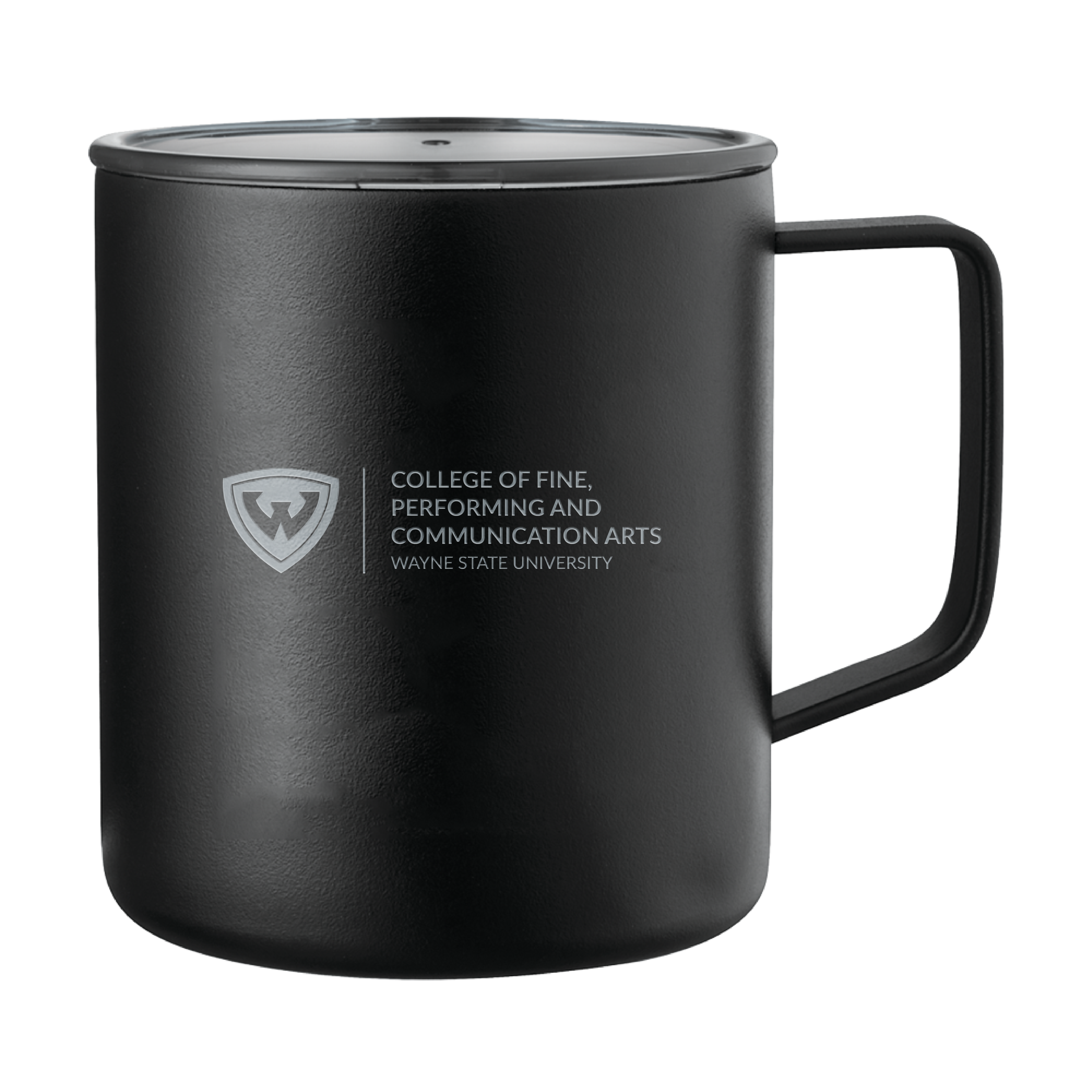 College Of Fine, Performing, Communication Arts- Engraved Rover Camp Vacuum Insulated Black Mug 14oz
