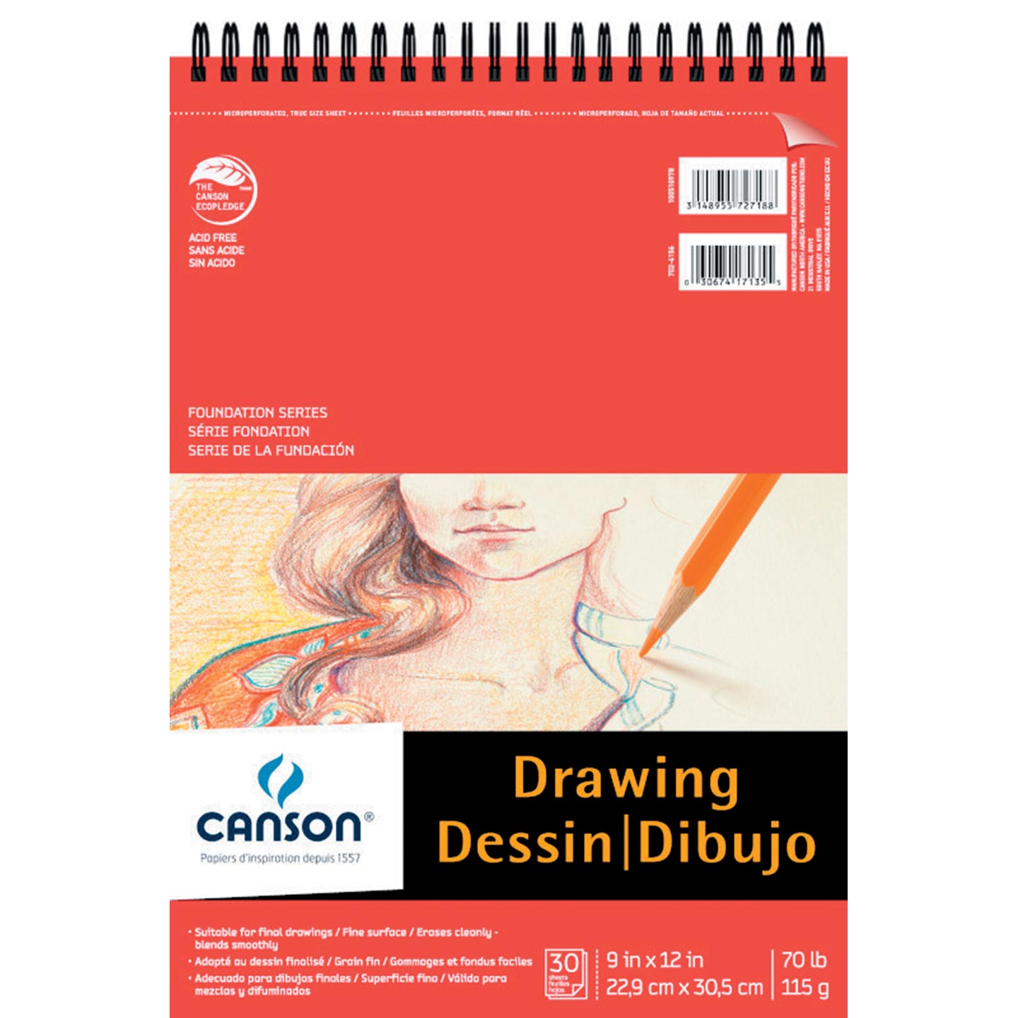 Foundation Series Drawing Pad, 9"x12"
