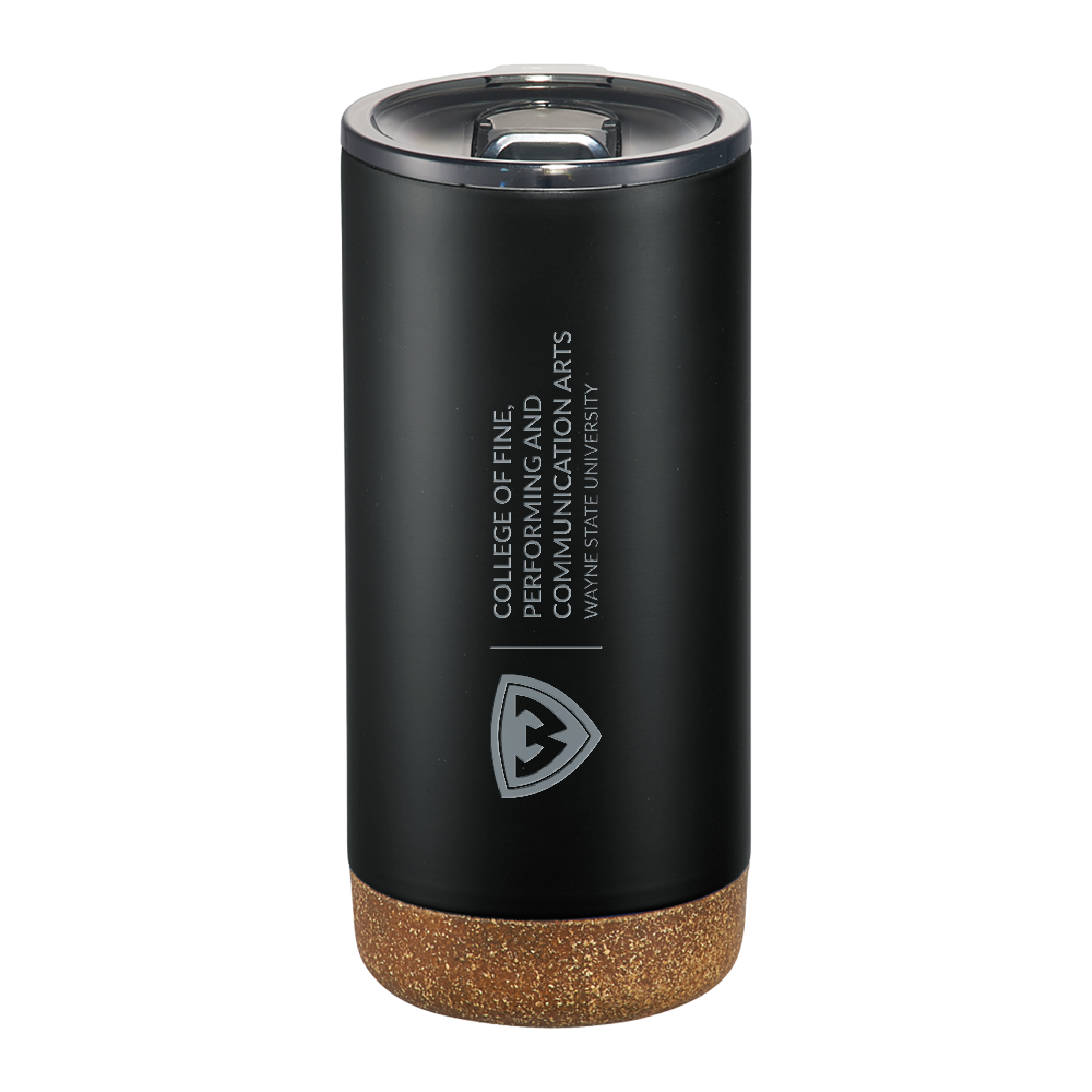 College Of Fine, Performing And Communication Arts- Engraved Vacuum Insulated Black Tumbler 16oz