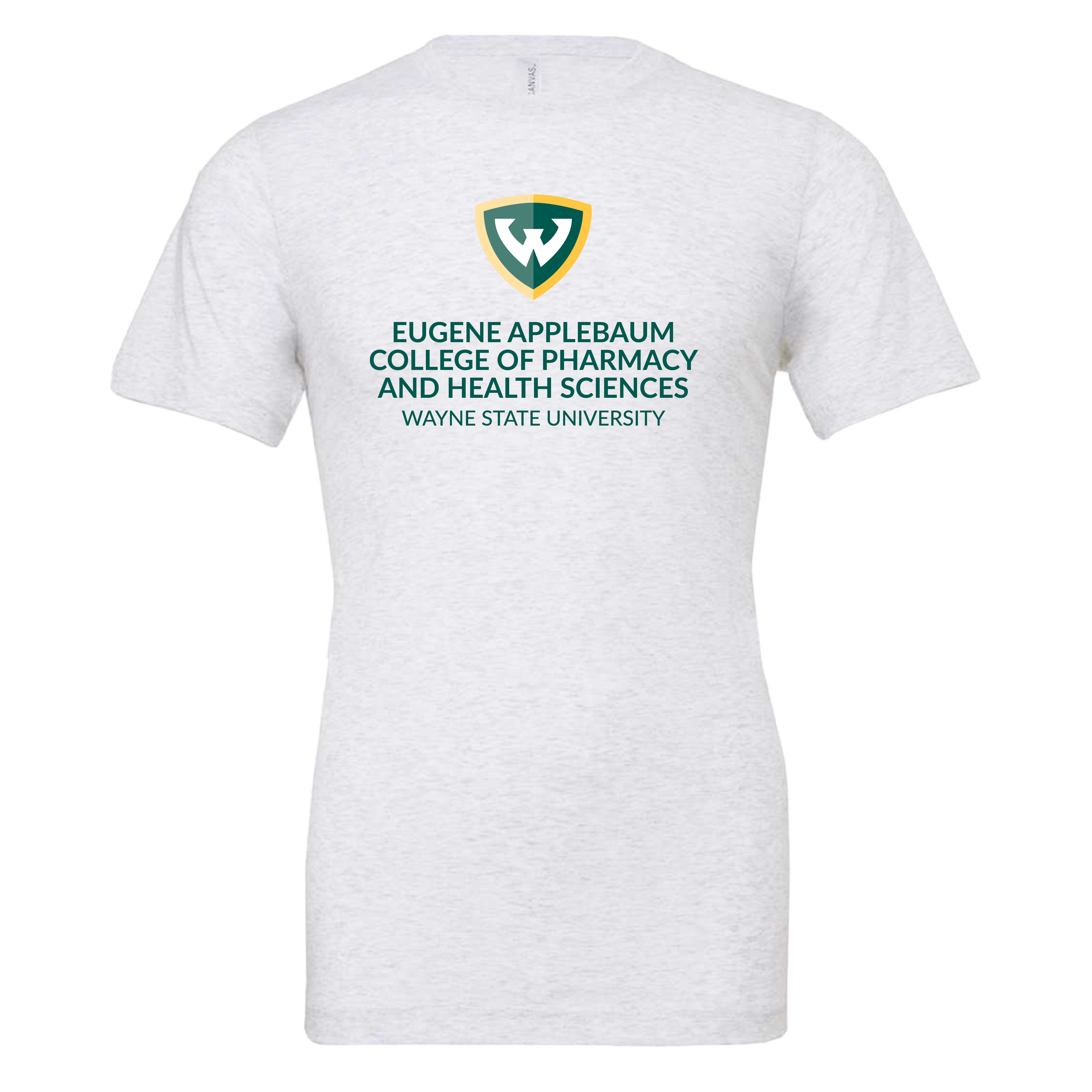 College of Pharmacy and Health Sciences- WSU Bella + Canvas Ash Grey Jersey Cotton TShirt