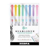 Zebra Mildliner Creative Markers, 8-Count