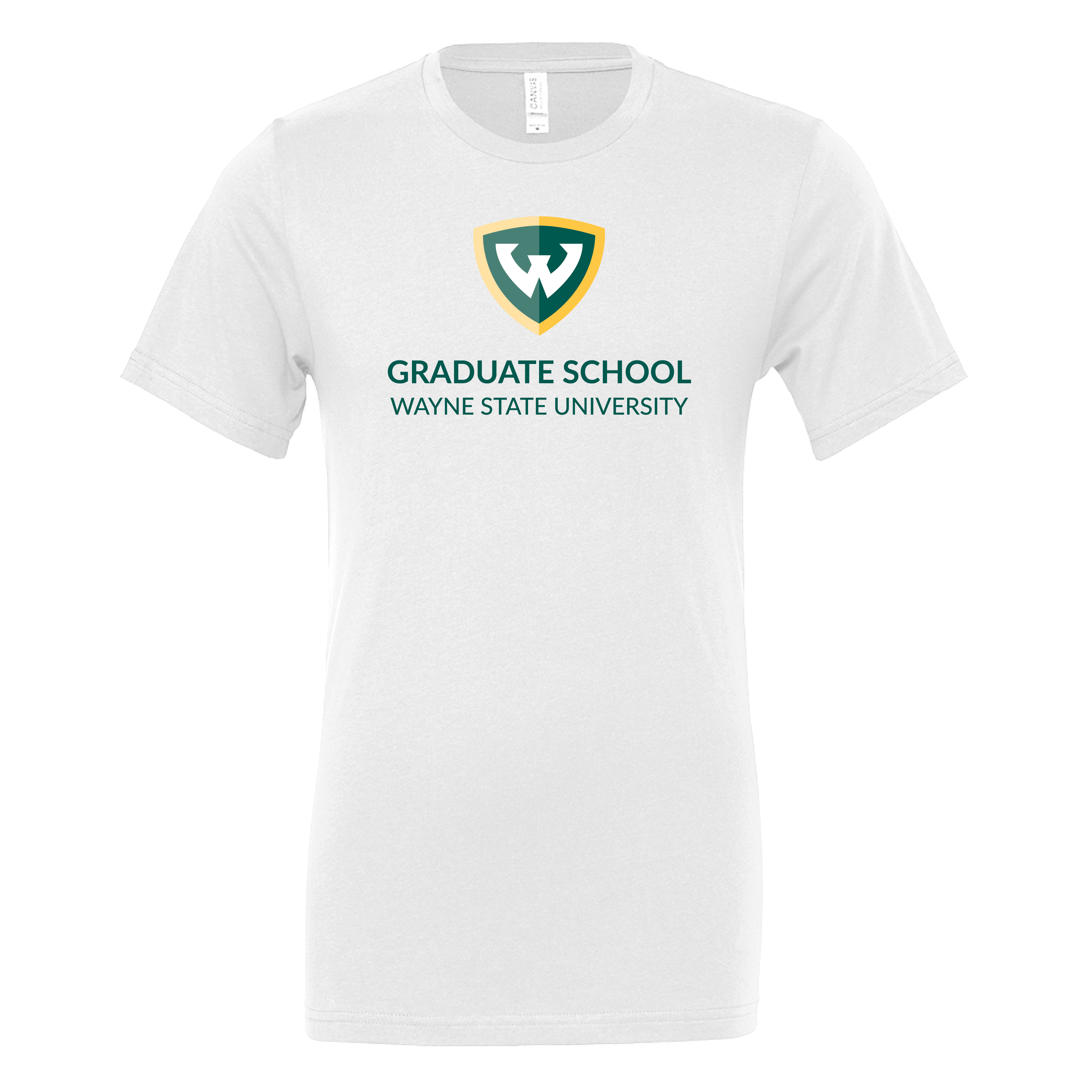 Graduate School - WSU Bella + Canvas White Jersey Cotton TShirt