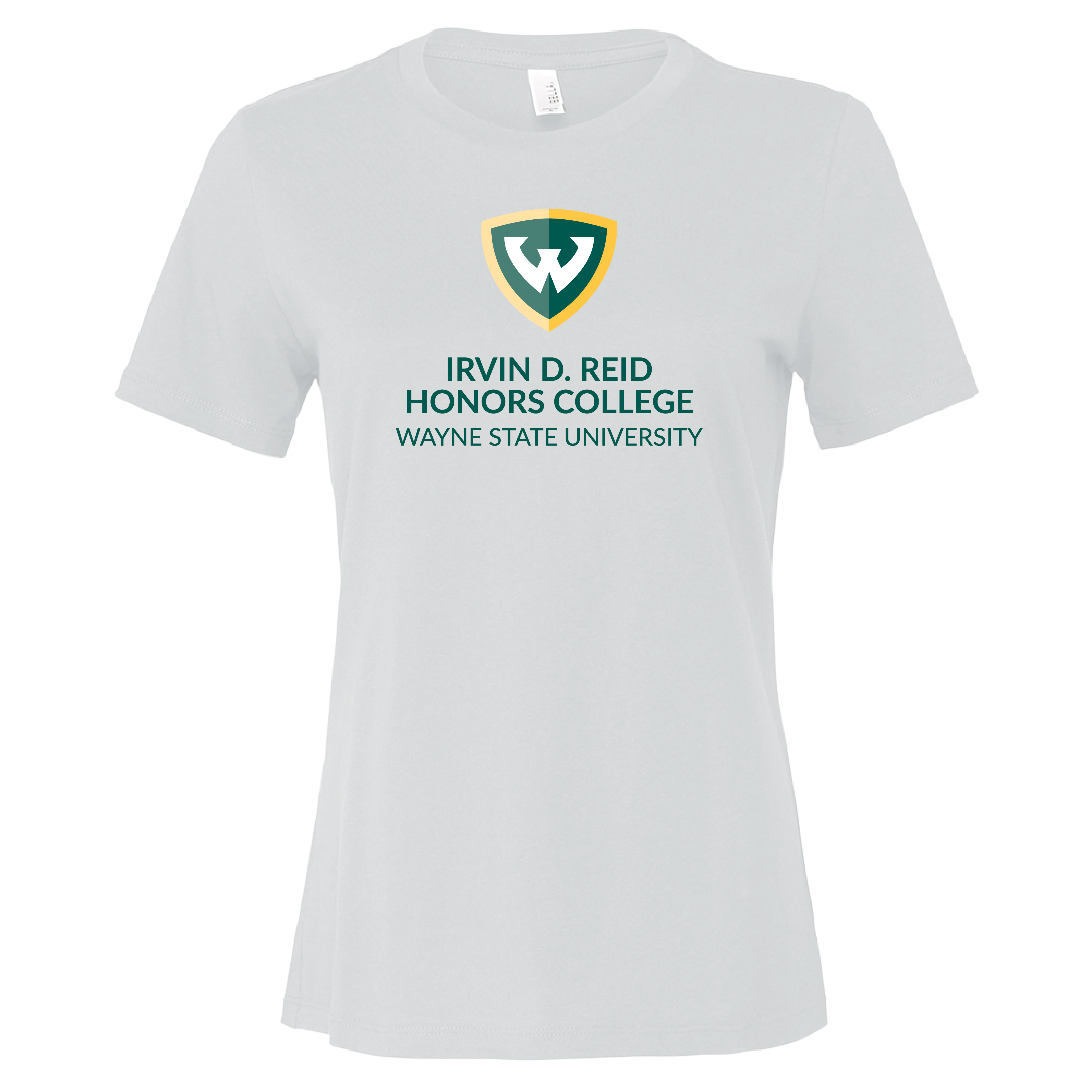 Irvin D. Reid Honors College - Bella + Canvas Womens White Relaxed Cotton T Shirt