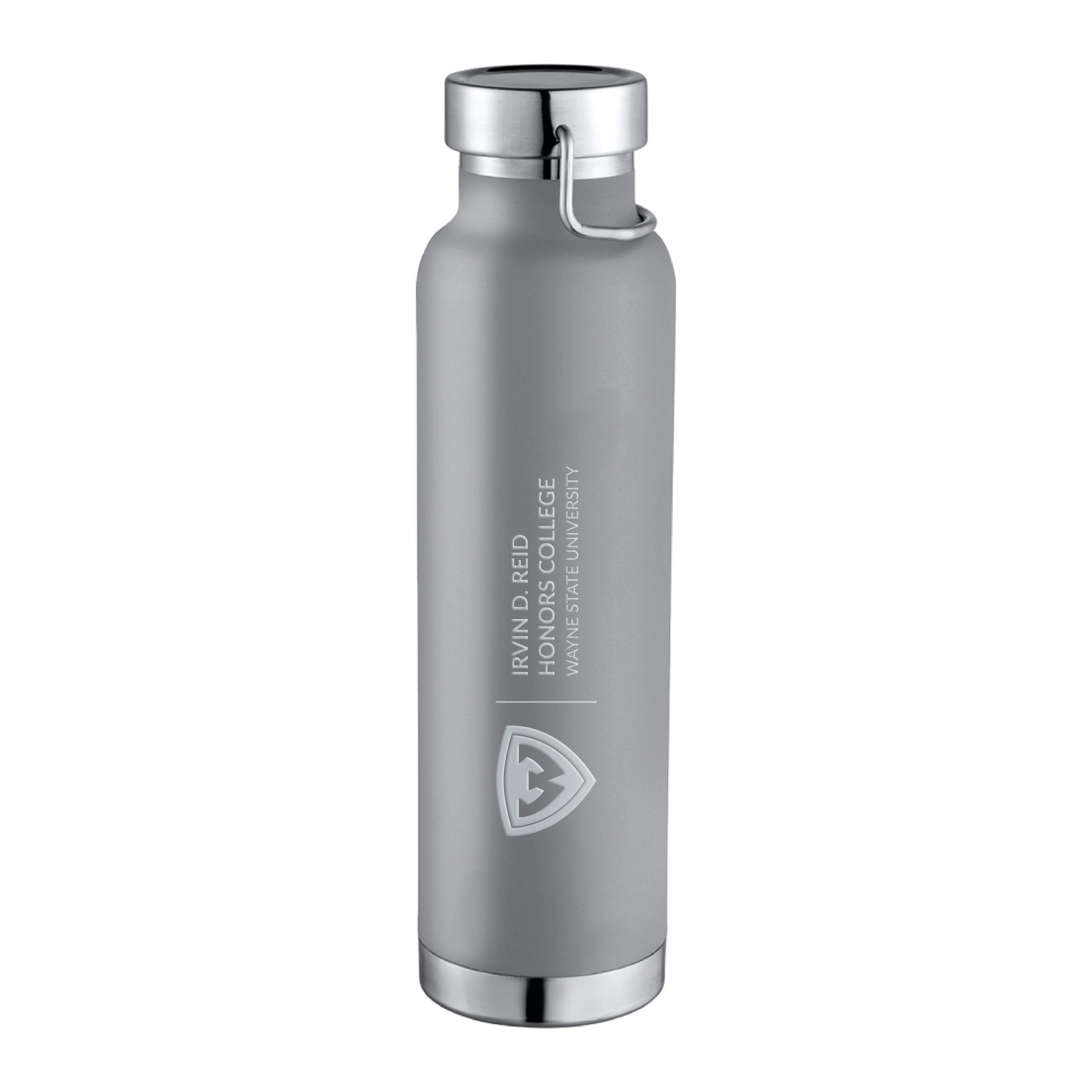 Wayne State Univ Thor Copper Vacuum Insulated Grey Bottle 22oz WSU - Honors College Engraved