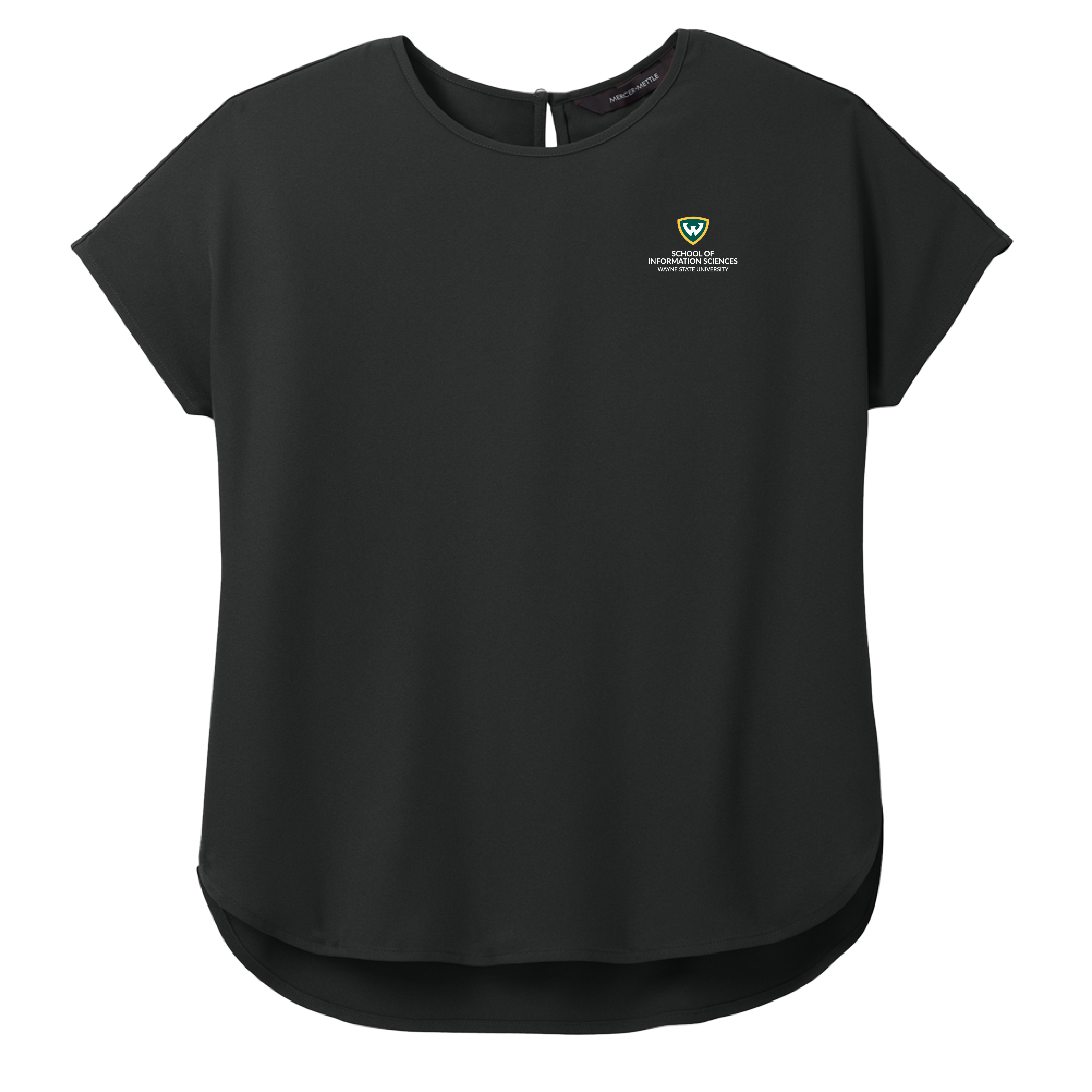 School of Information Sciences - WSU Mercer + Mettle Womens Stretch Crepe Crew
