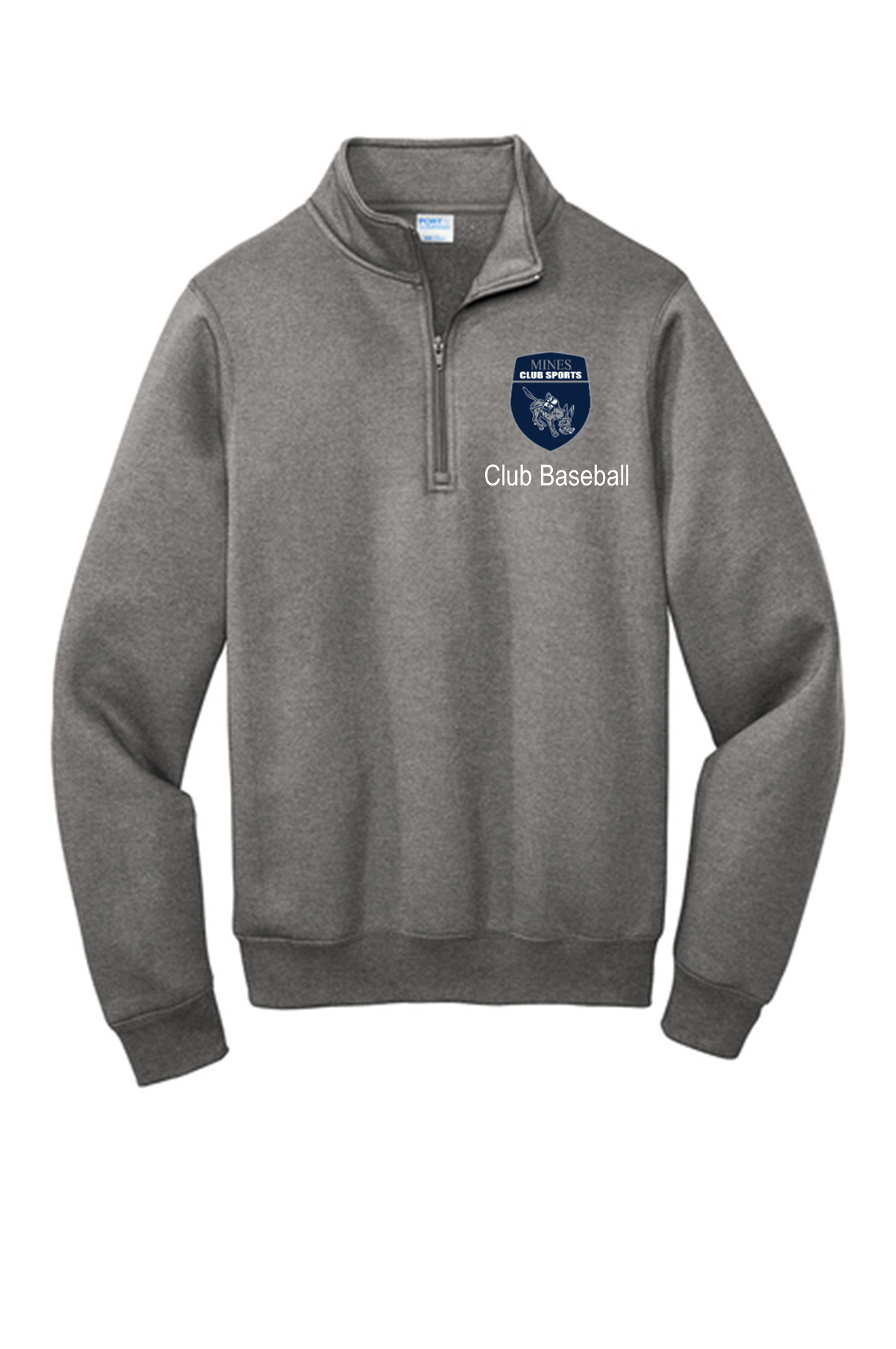 Mines Club Sports Port & Company Core Fleece Quarter Zip Pullover Sweatshirt