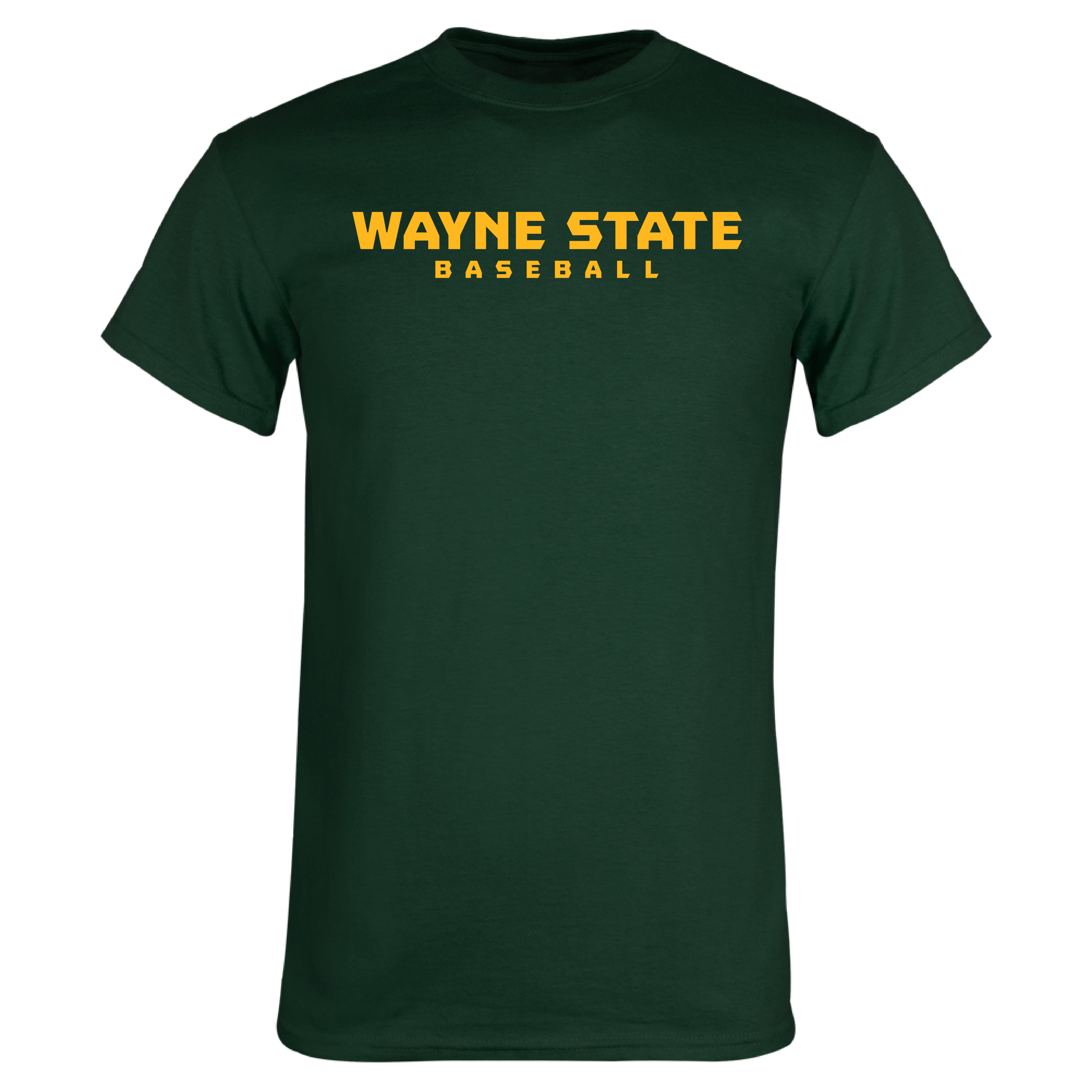 Baseball- Wayne State Dark Green TShirt