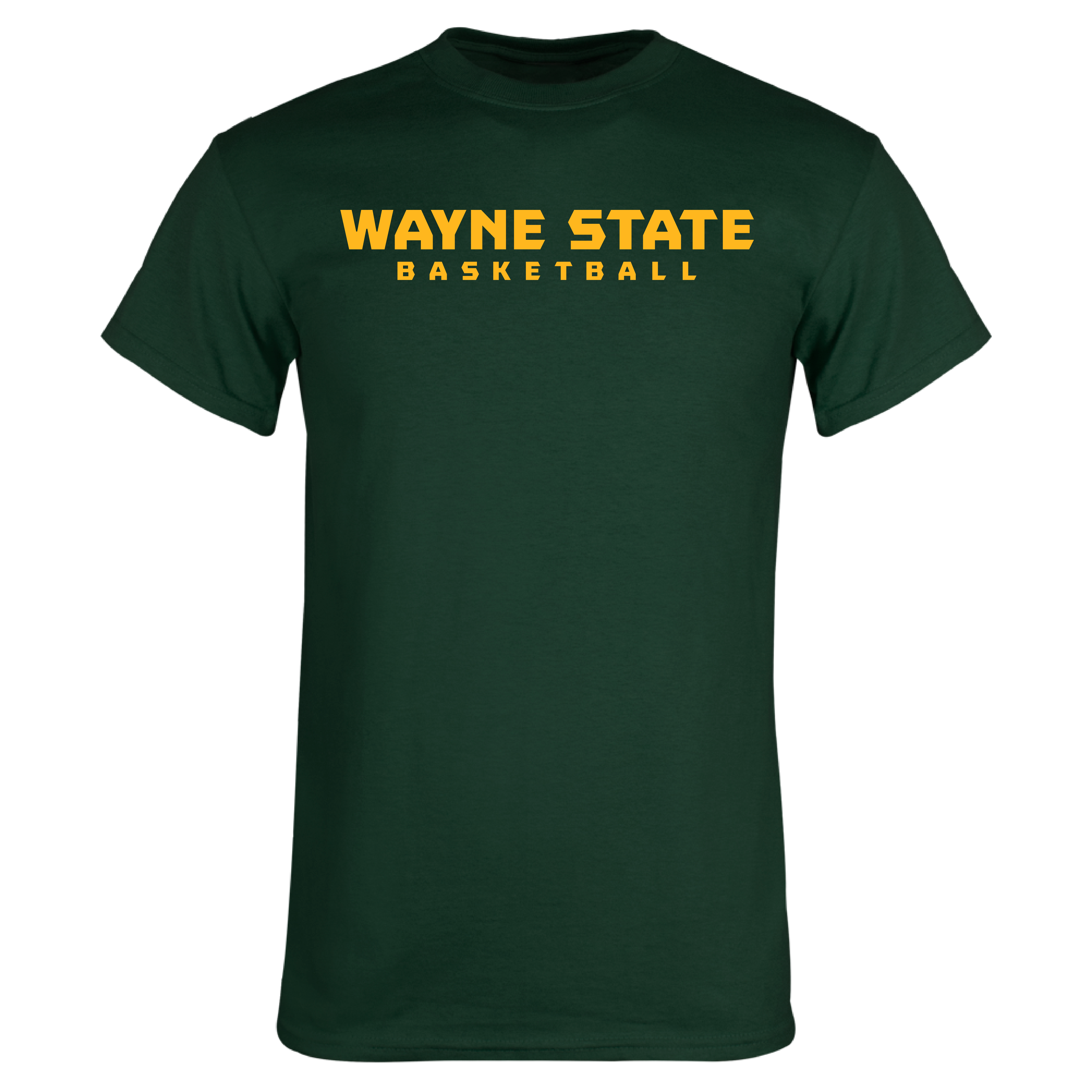 Basketball- Wayne State Dark Green TShirt