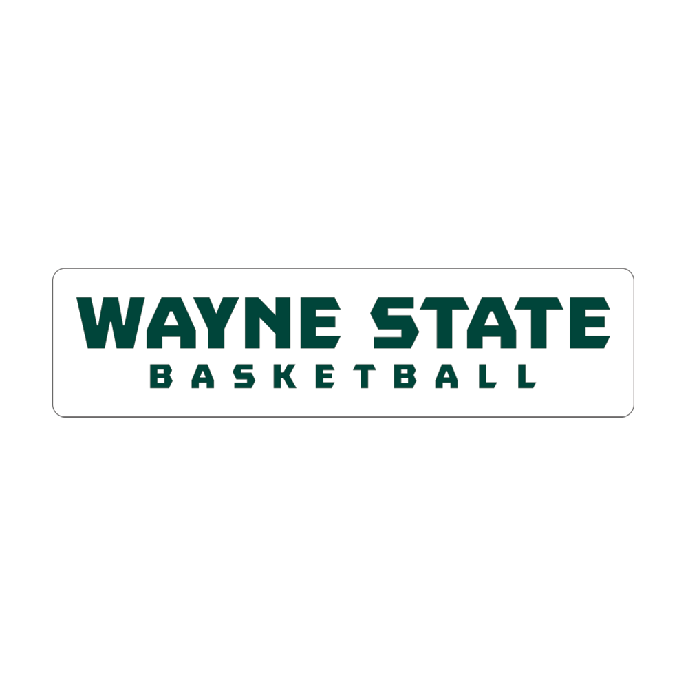 Basketball- Wayne State Medium Decal
