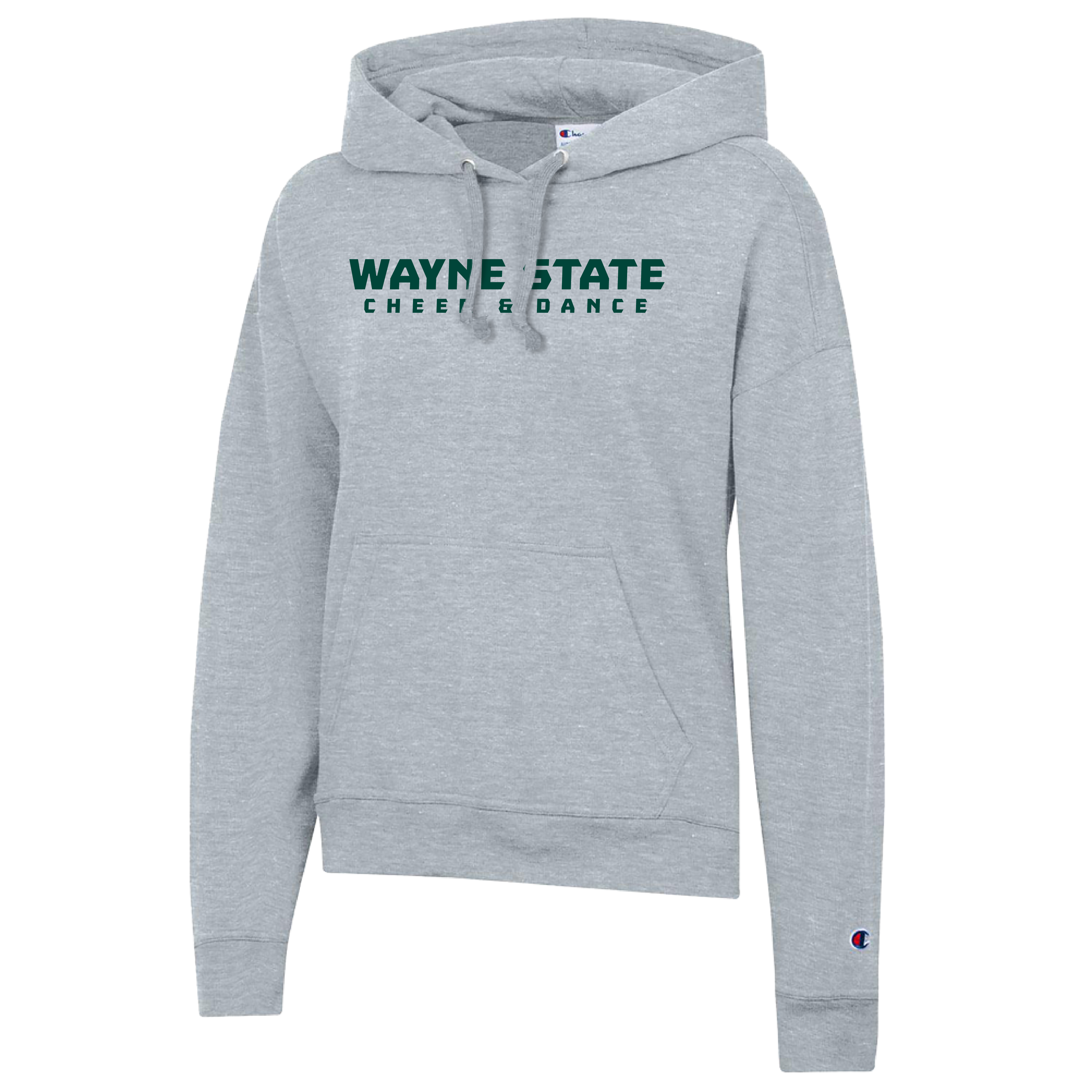 Cheer & Dance- Wayne State Champion Women's Oxford Grey Powerblend Pullover Hood