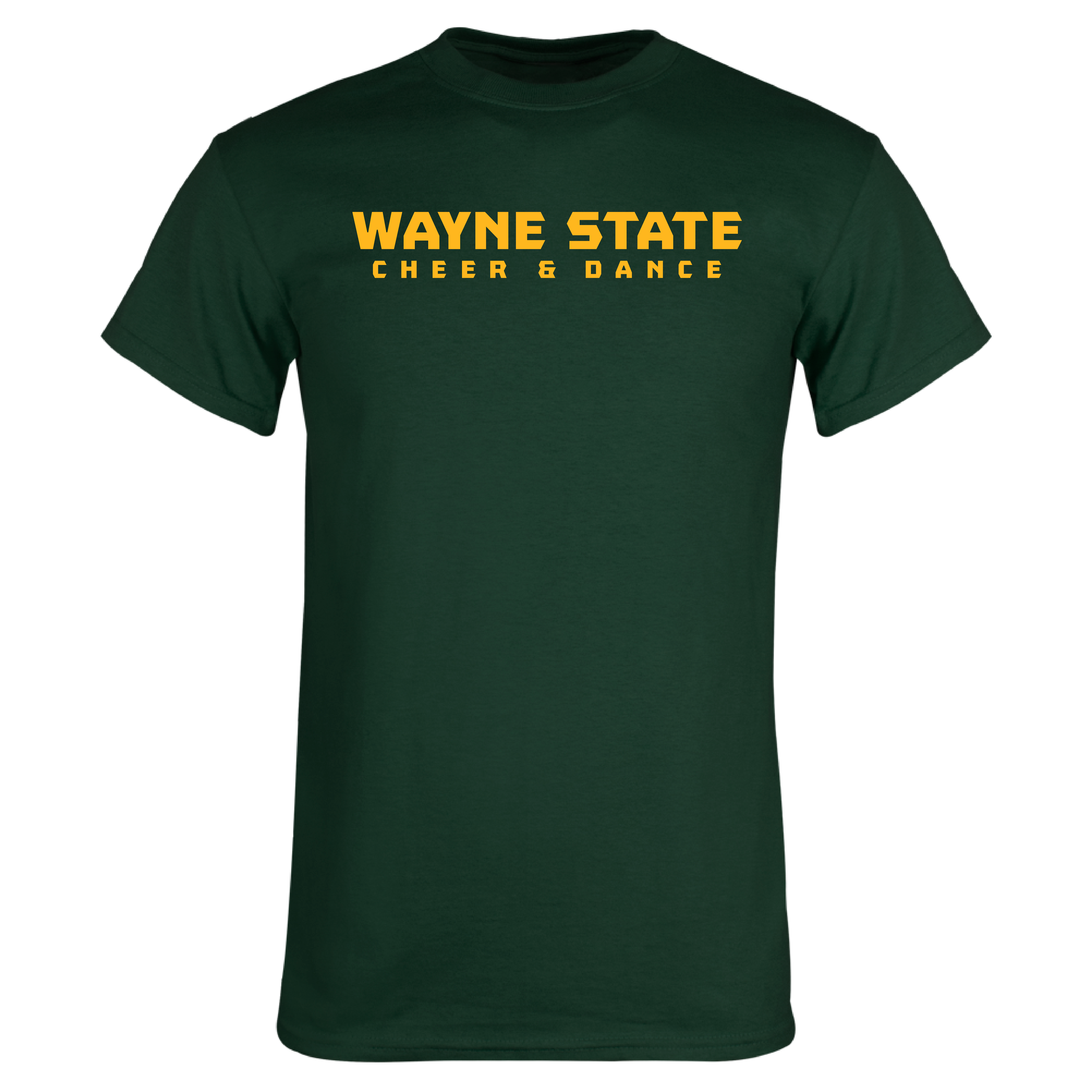 Cheer & Dance- Wayne State Dark Green TShirt