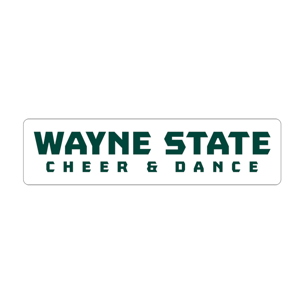 Cheer & Dance- Wayne State Medium Decal