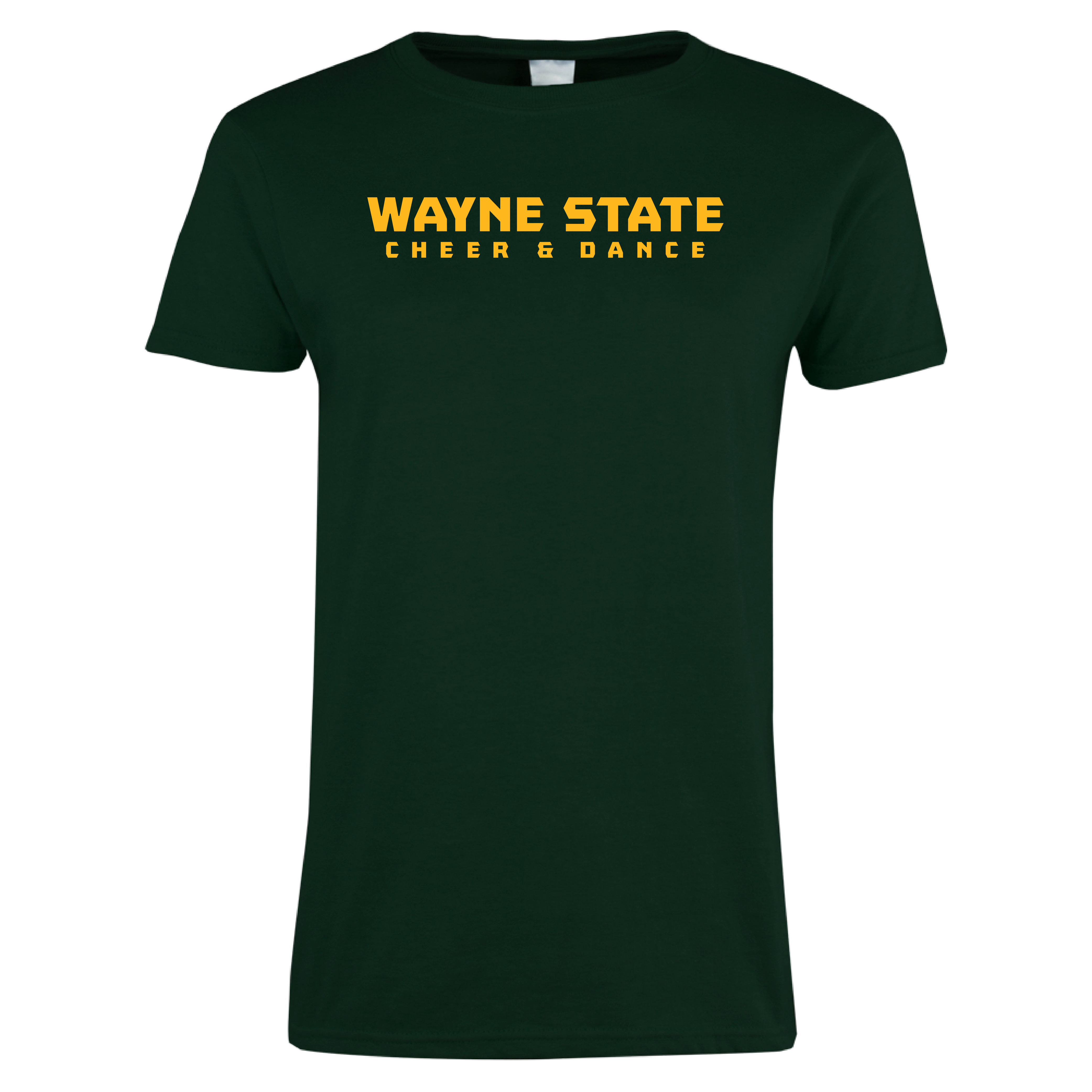 Cheer & Dance- Wayne State Women's Dark Green Short Sleeve Tee