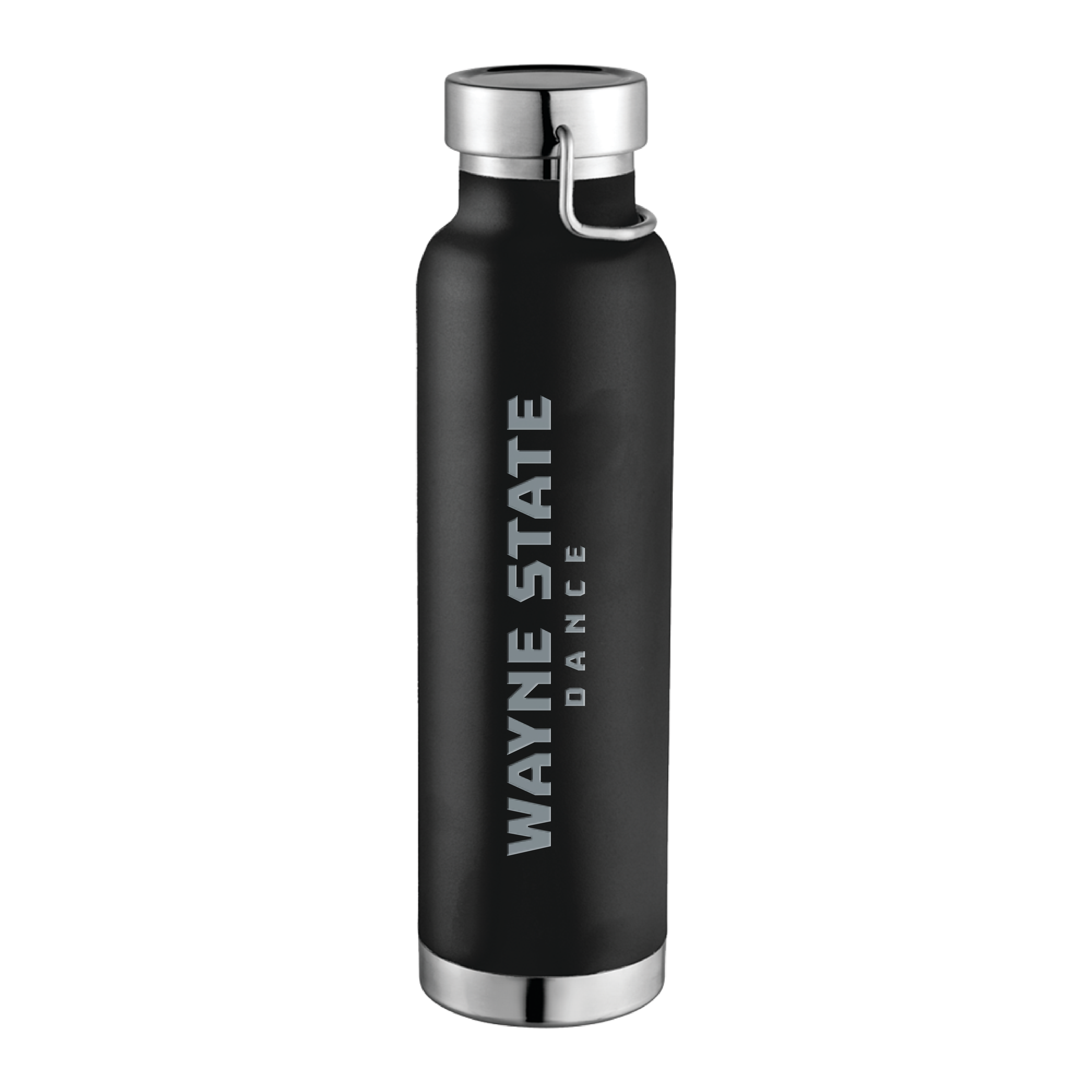 Dance- Wayne State Engraved Thor Copper Vacuum Insulated Black Bottle 22oz