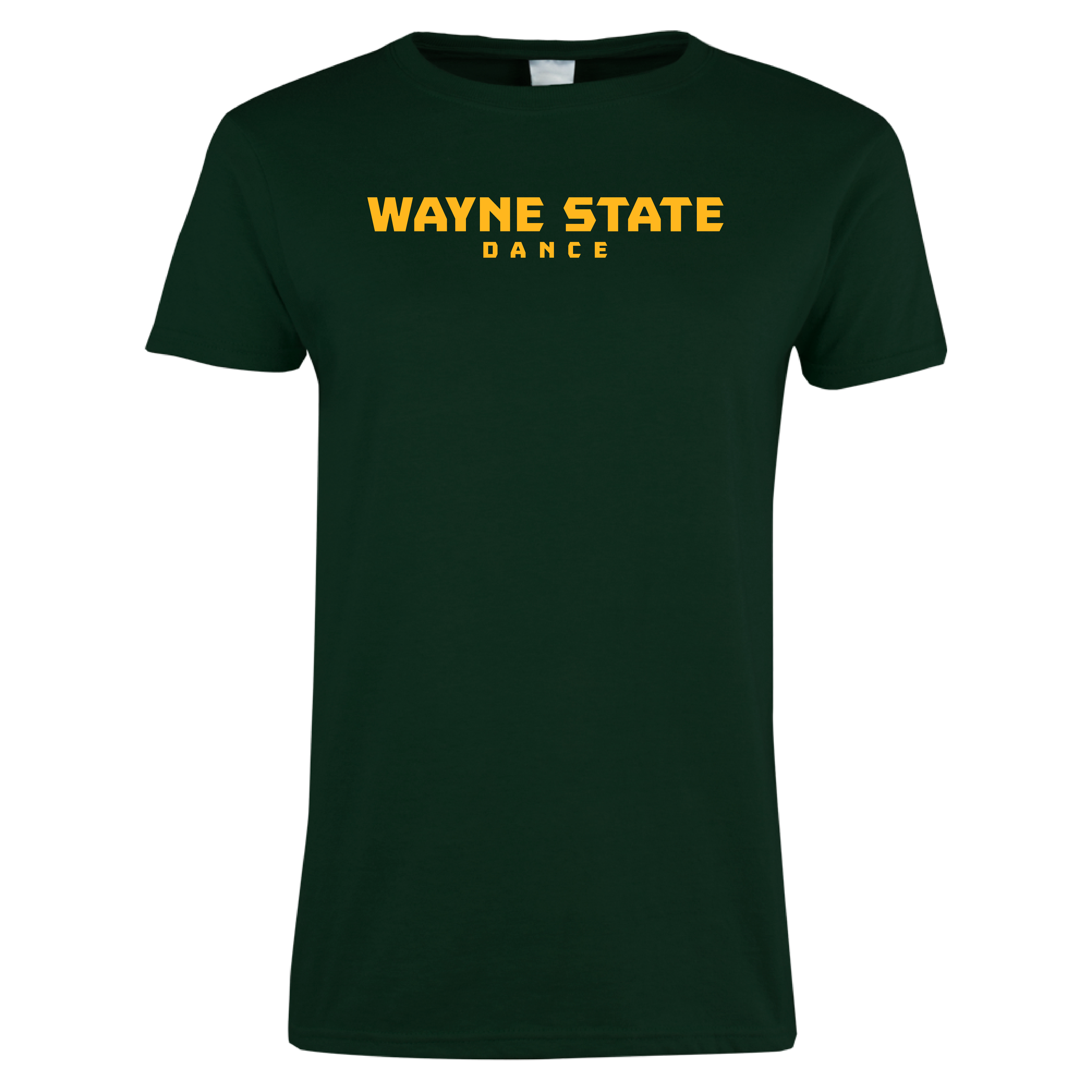 Dance- Wayne State Women's Dark Green Short Sleeve Tee