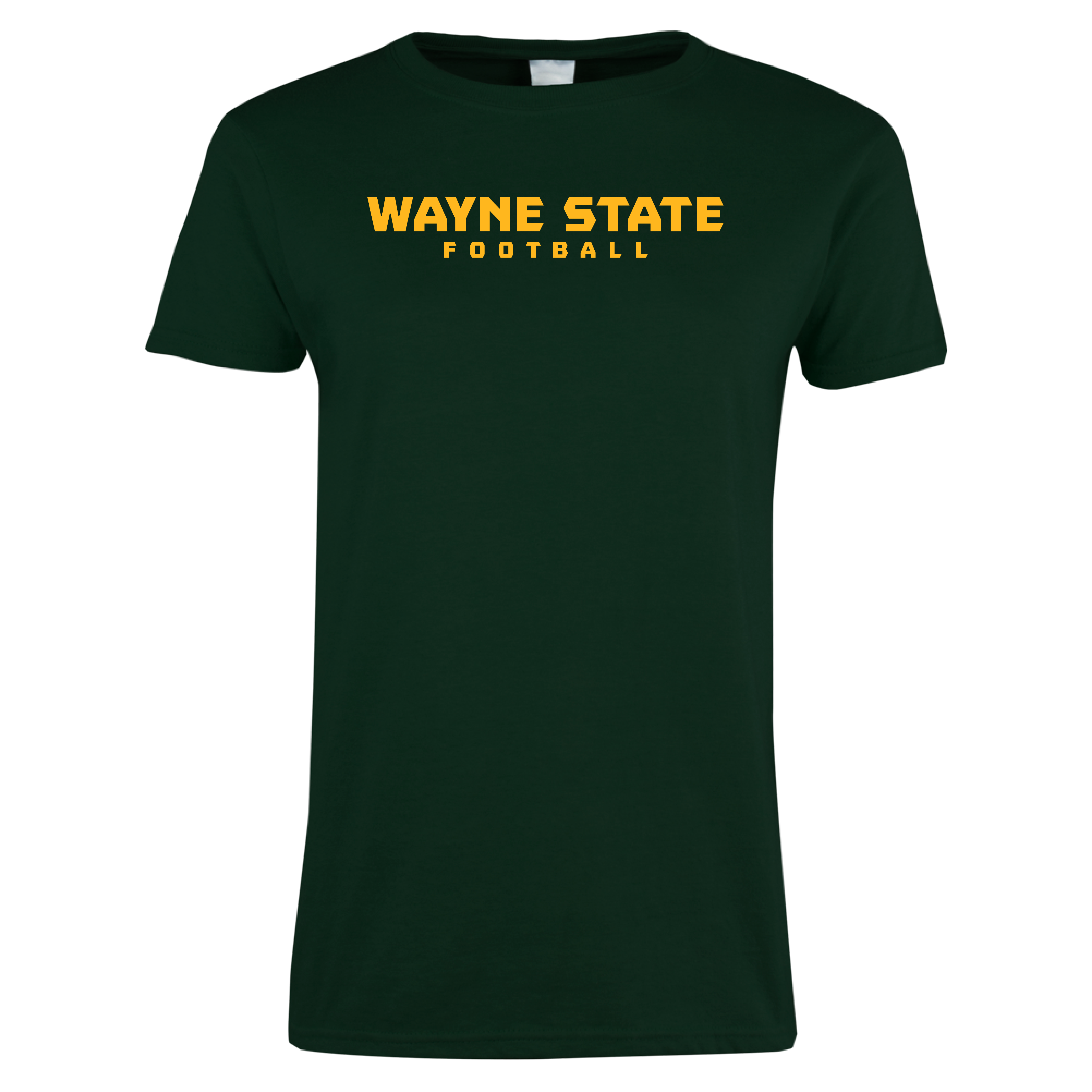 Football- Wayne State Women's Dark Green Short Sleeve Tee