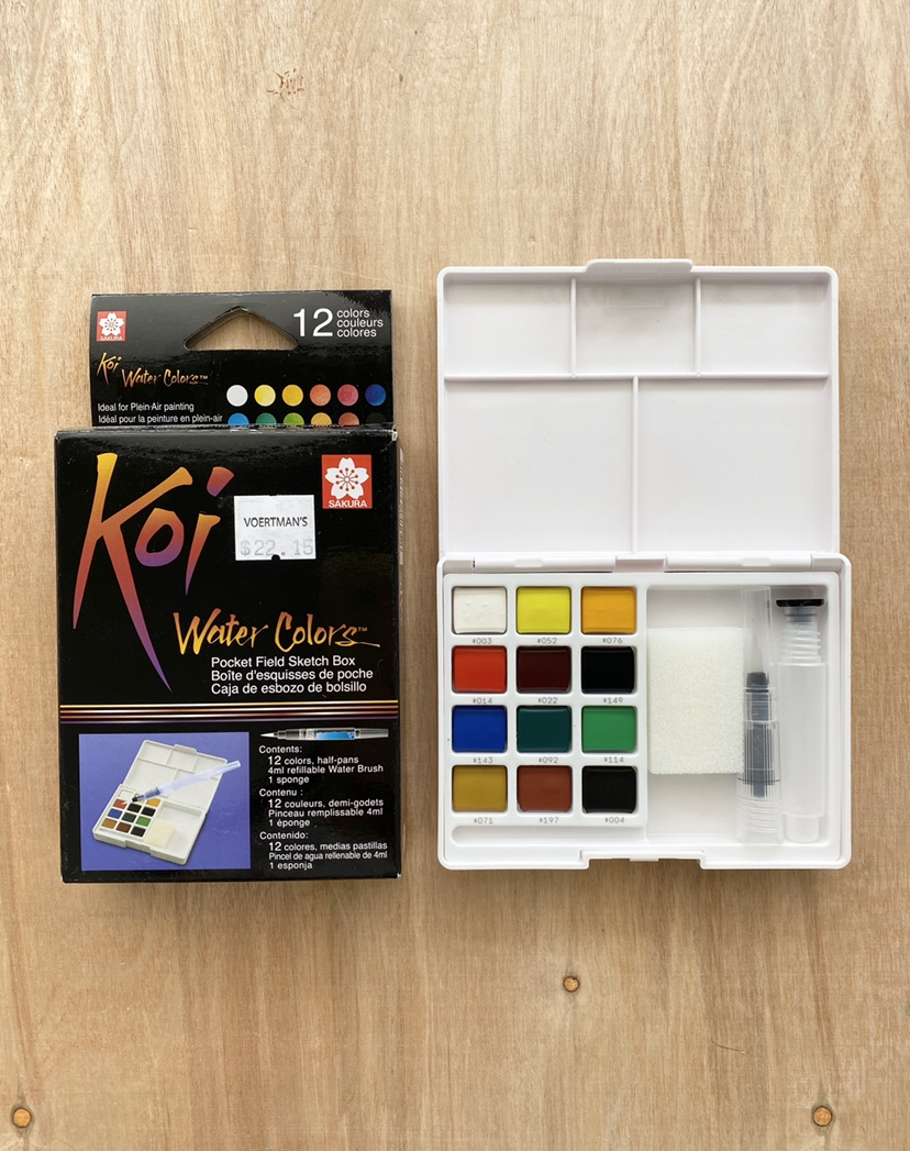 Koi Pocket Watercolor Set, 12-Piece