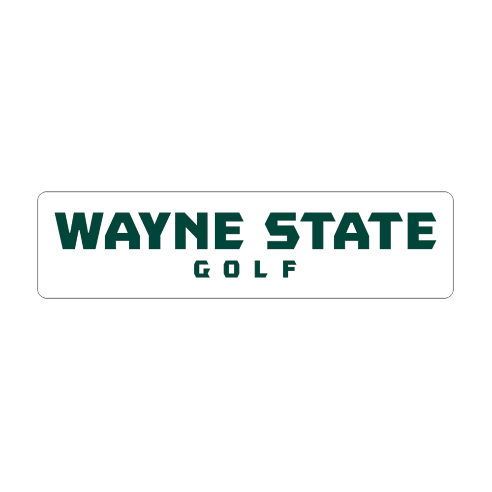 Golf- Wayne State Medium Decal