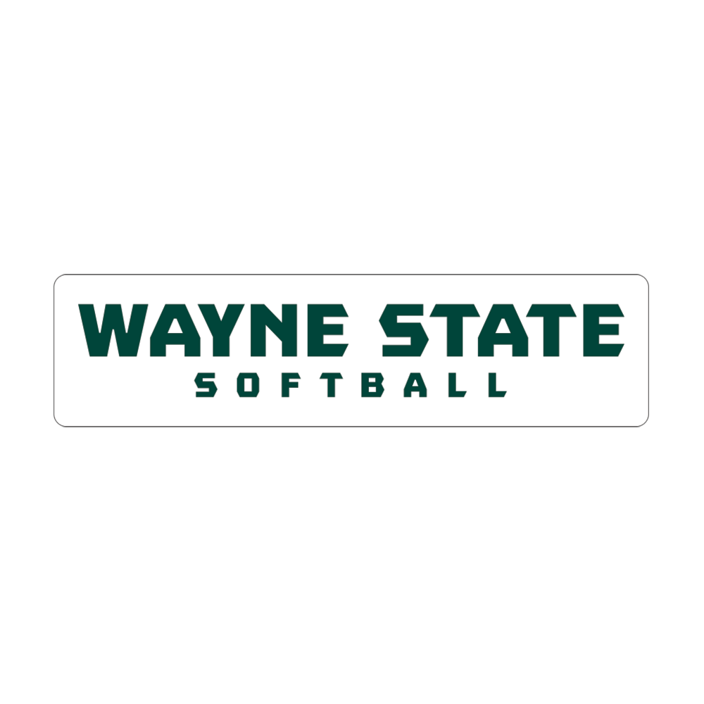 Softball- Wayne State Medium Decal