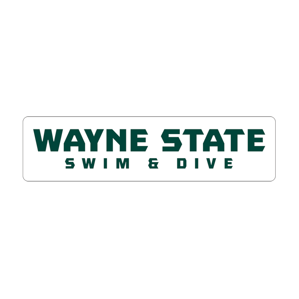 Swim & Dive- Wayne State Medium Decal