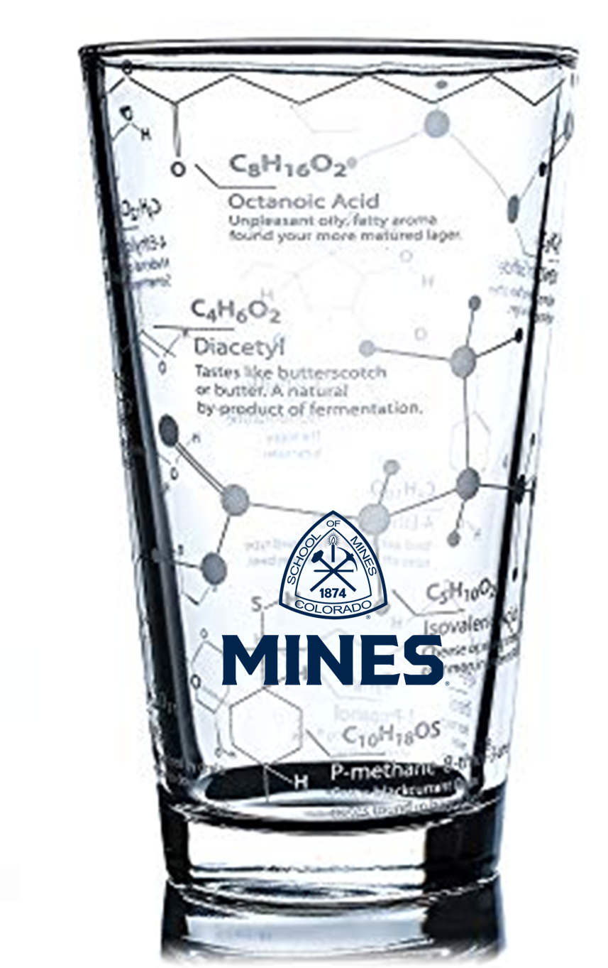 Science of Beer Etched Beer Molecule Glass