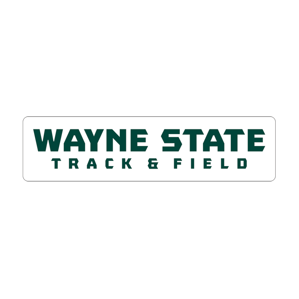 Track & Field- Wayne State Medium Decal