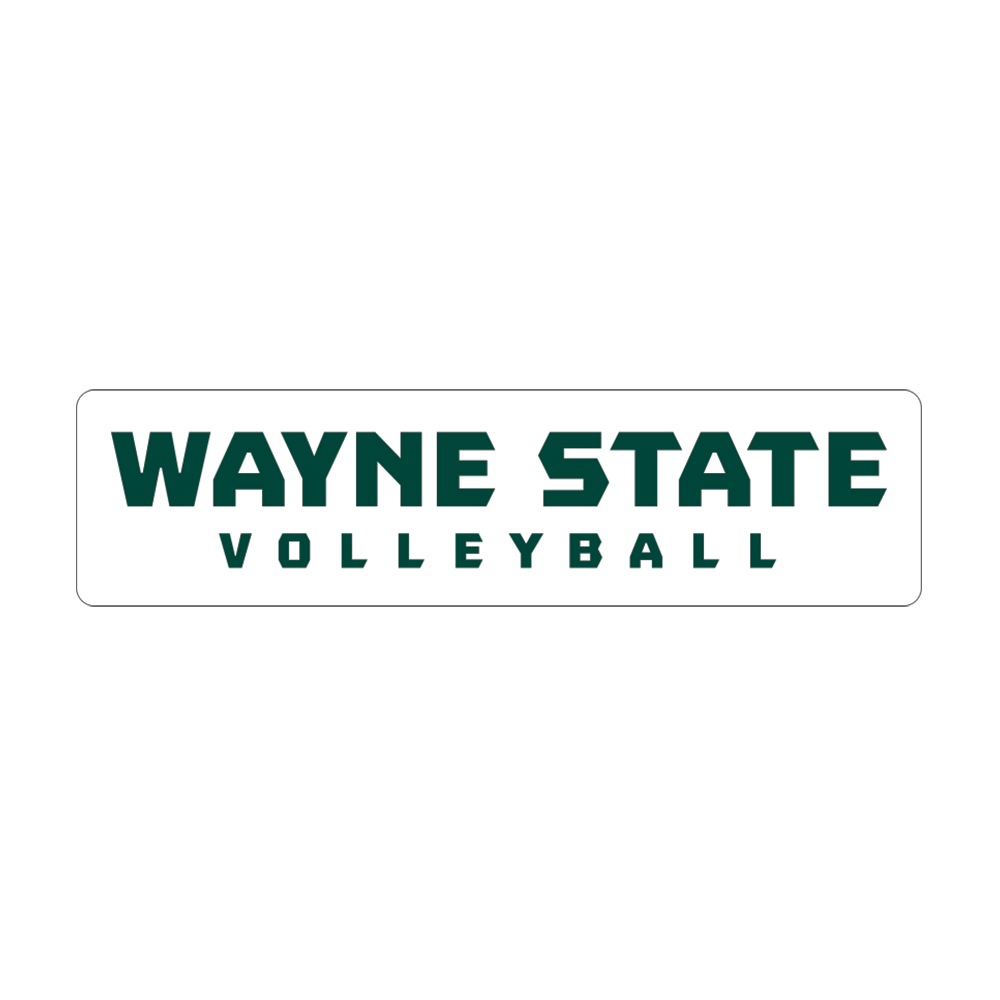 Volleyball- Wayne State Medium Decal