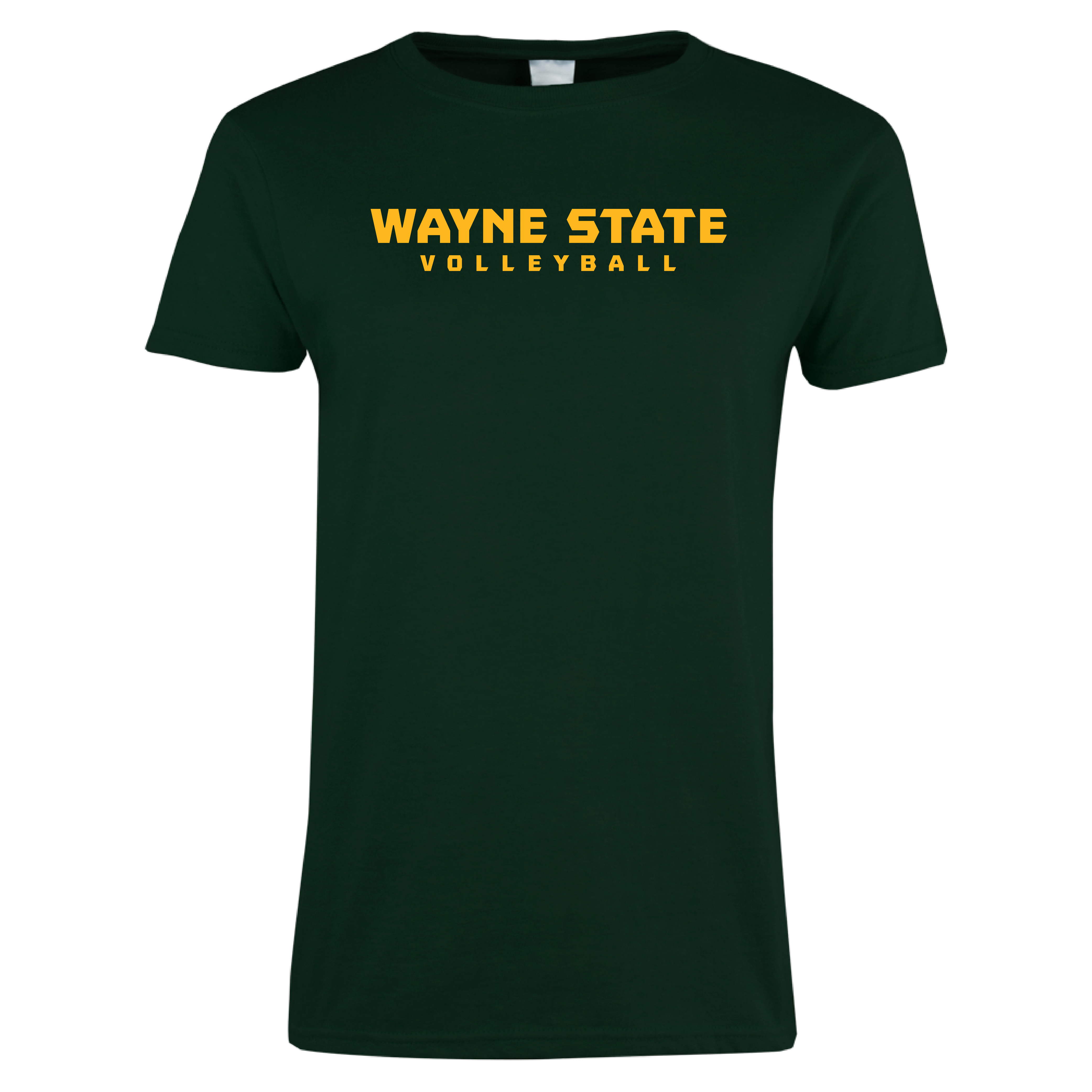 Volleyball- Wayne State Women's Dark Green Short Sleeve Tee