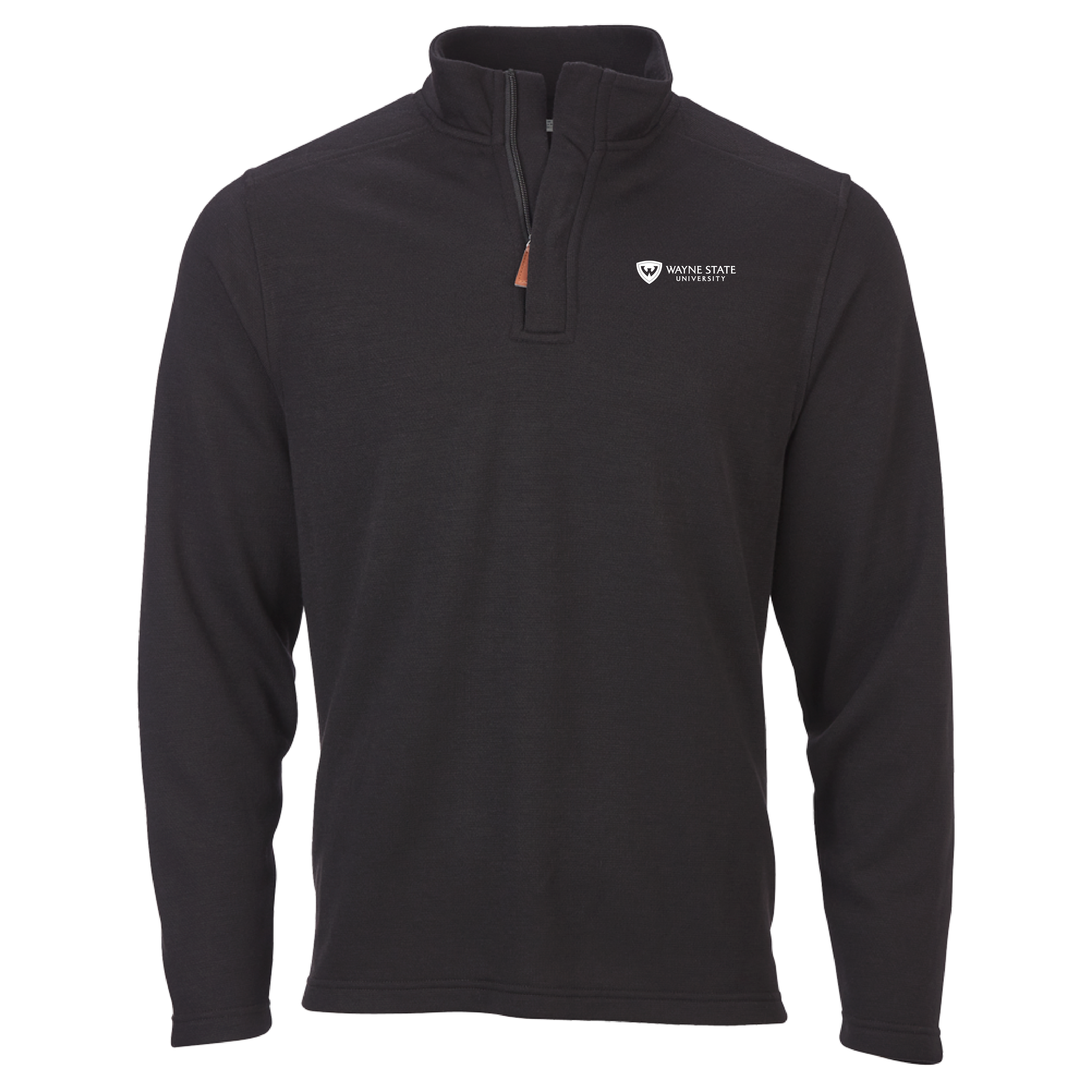 Wayne State Horizontal Boxercraft Black Sullivan 1/4 Zip