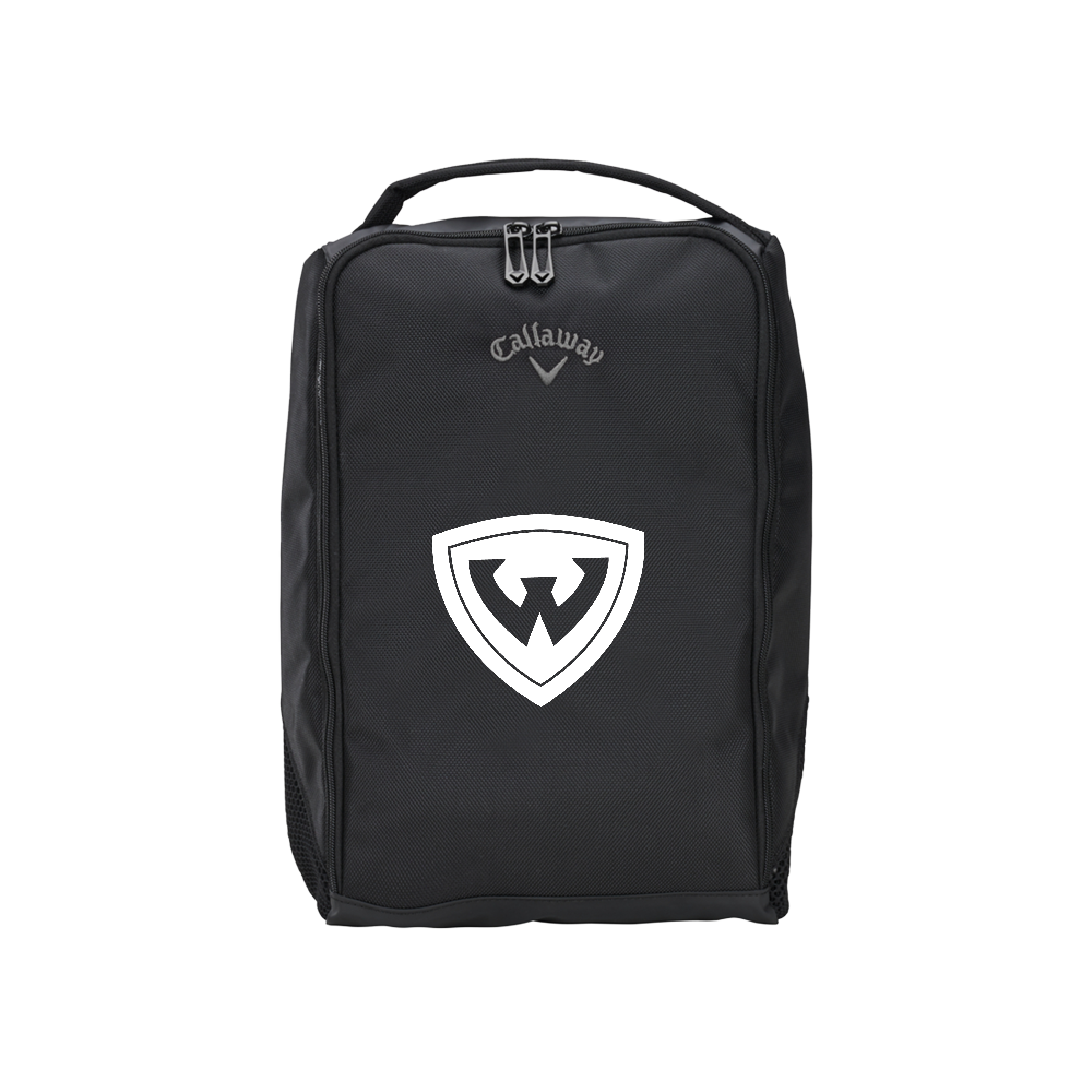 Wayne State Shield Callaway Clubhouse Black Golf Shoe Bag