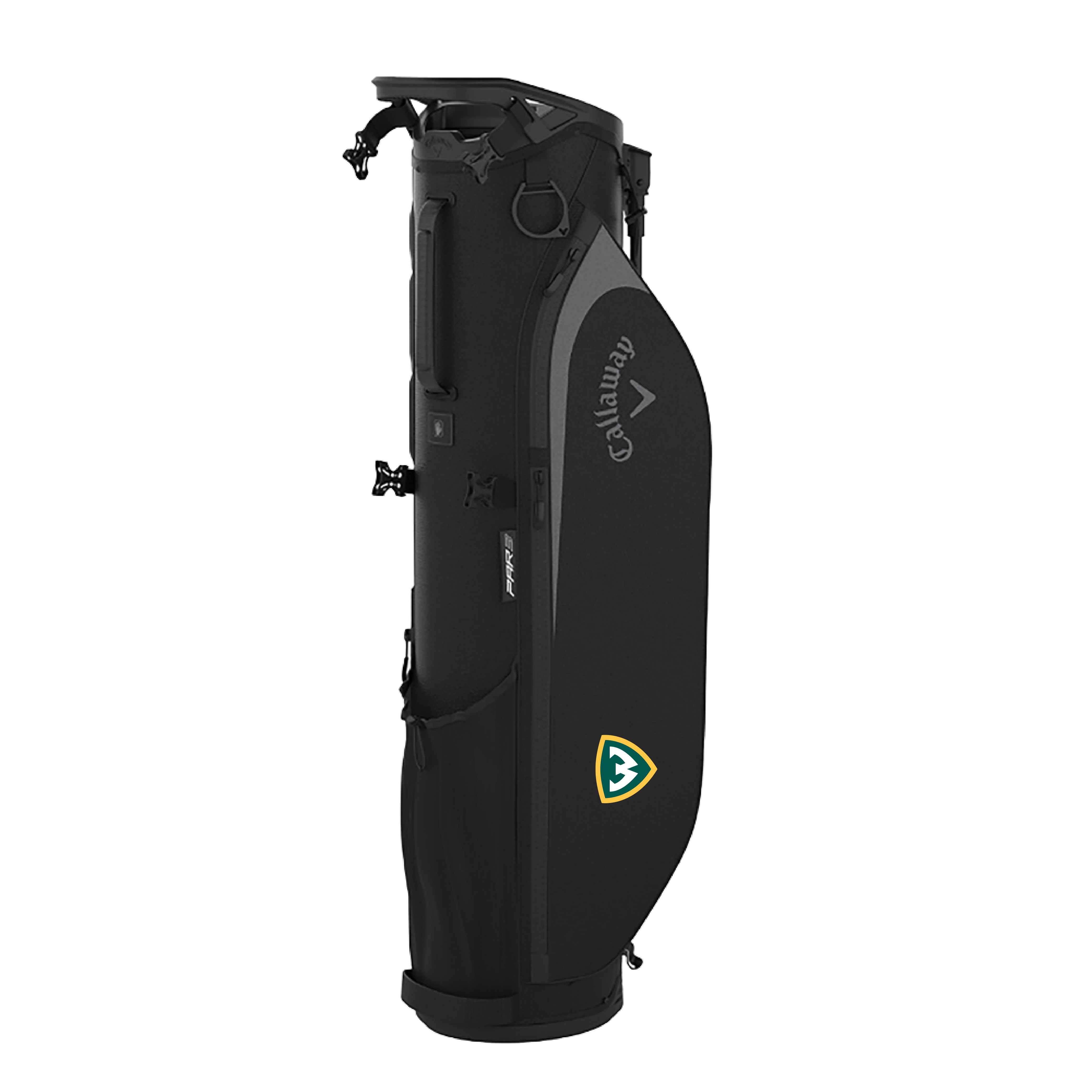 Wayne State Shield Callaway Par 3 Black Stand Golf Bag