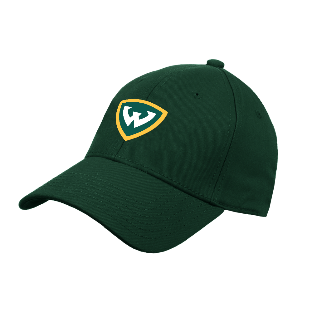 Wayne State Shield Dark Green Structured Adjustable Pro Style Hat