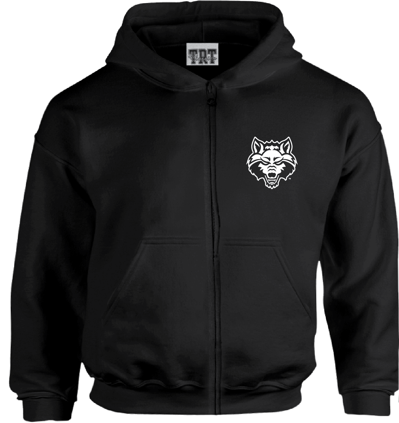 Red Wolves Toddler Full Zip Hood