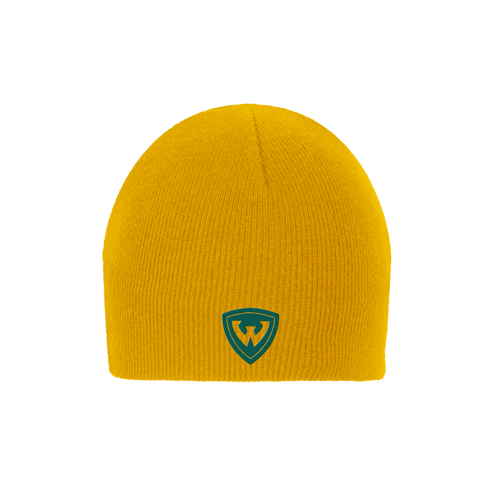 Wayne State Shield Gold Knit Beanie
