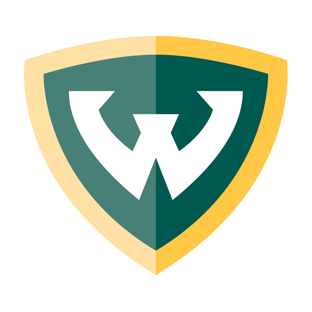 Wayne State Shield Medium Decal