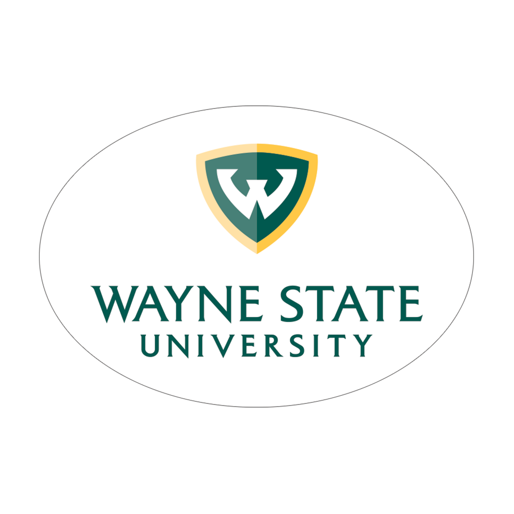 Wayne State Stacked Medium Decal