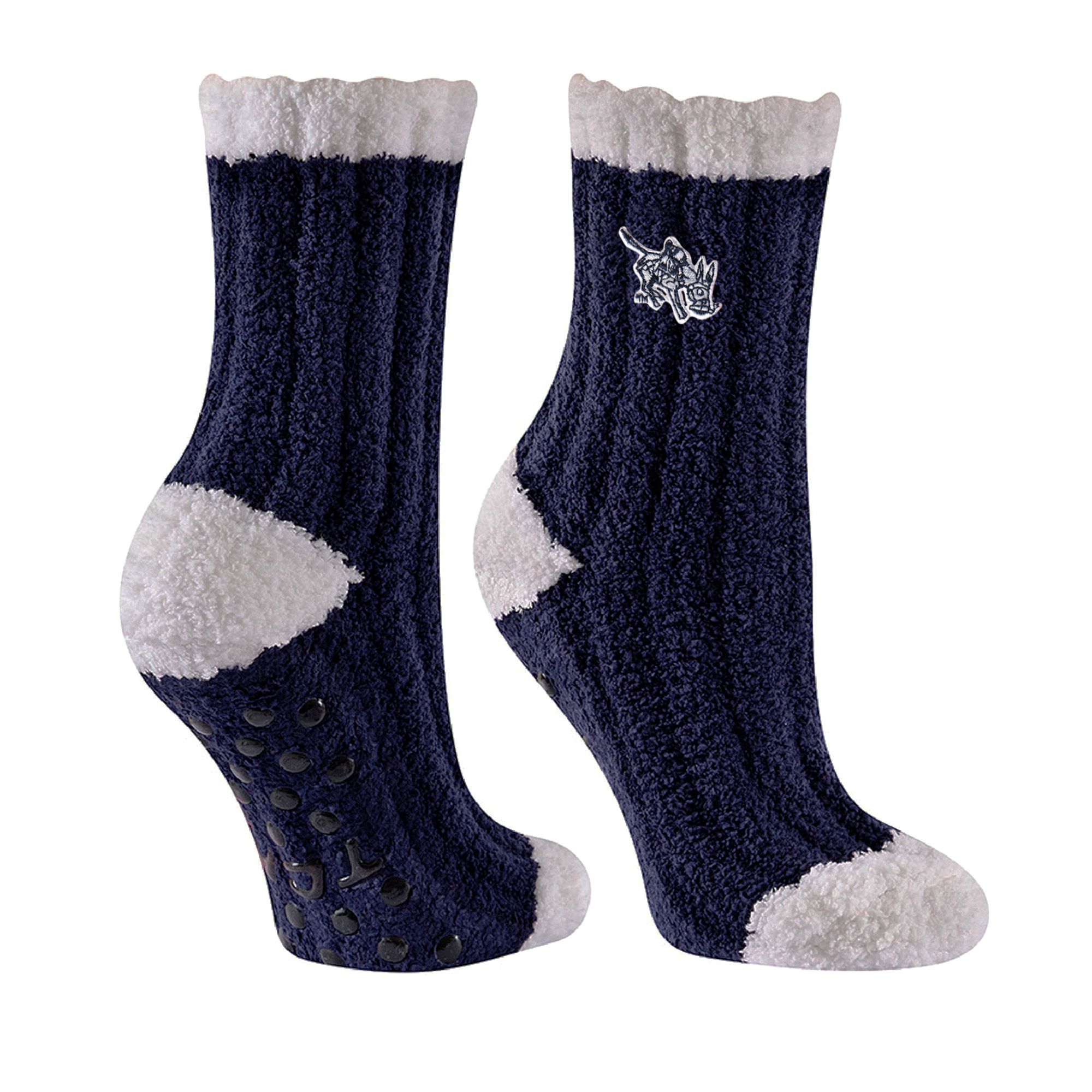 Mines Orediggers Cable Knit Fuzzy Socks