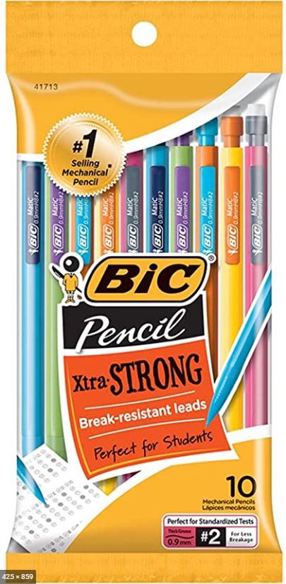 0.9 10pk Xtra Strong Mech Pencils