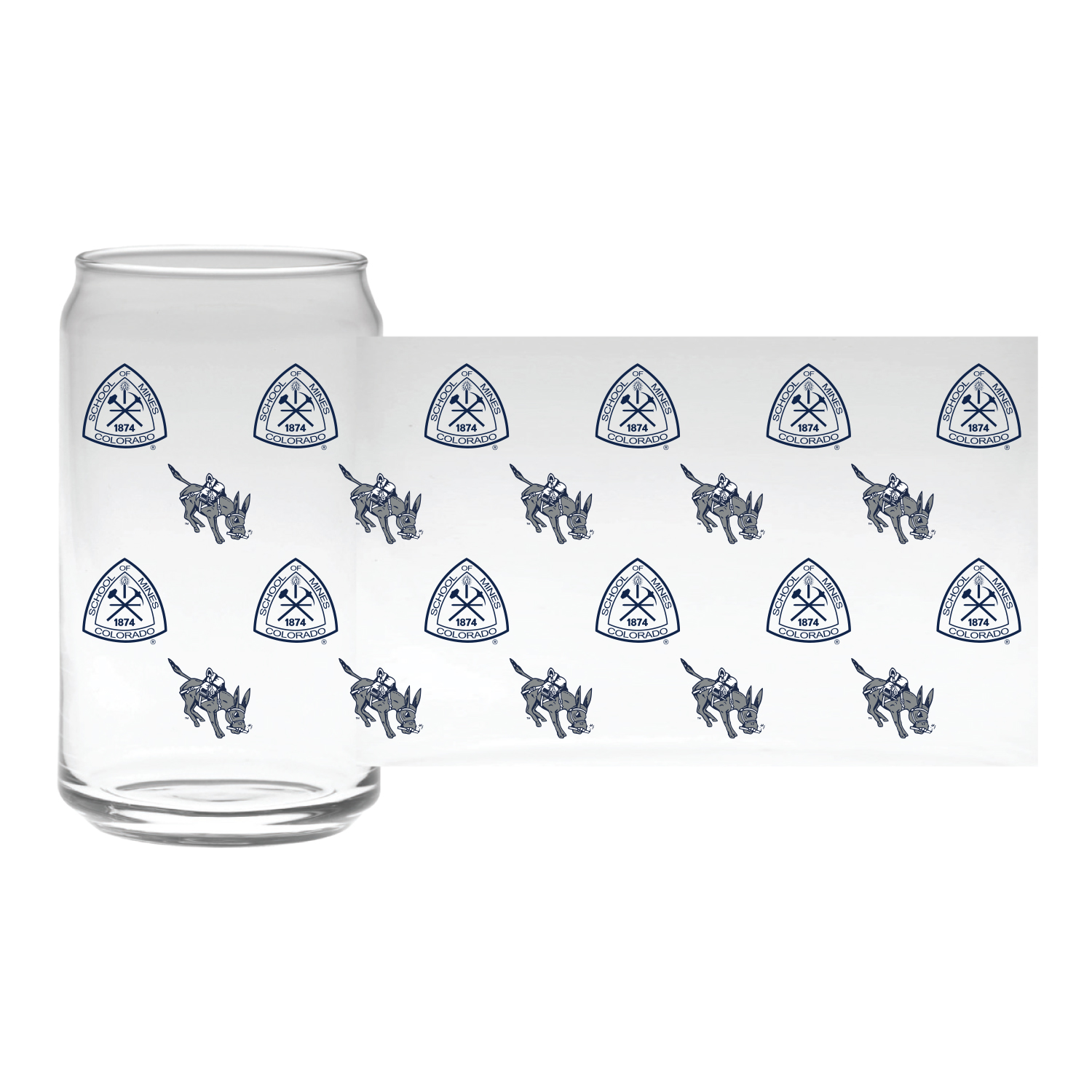 Mines Orediggers Glass Can