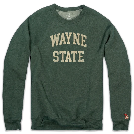 Wayne State Classic Arch Fleece Heathered Sweatshirt
