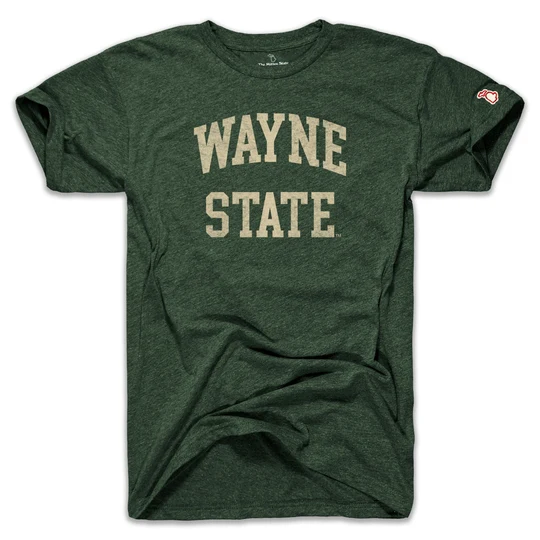 Wayne State Classic Arch Heathered Tshirt