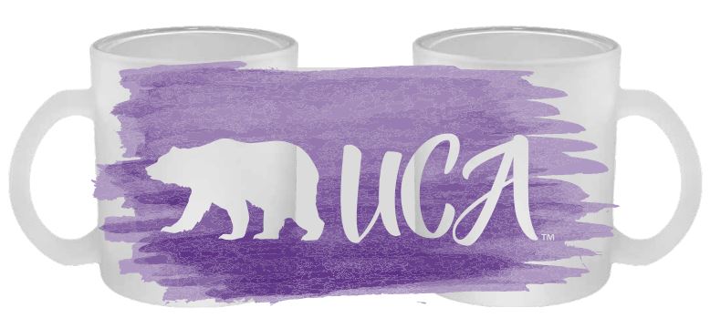 Walking Bear Frosted Glass Mug