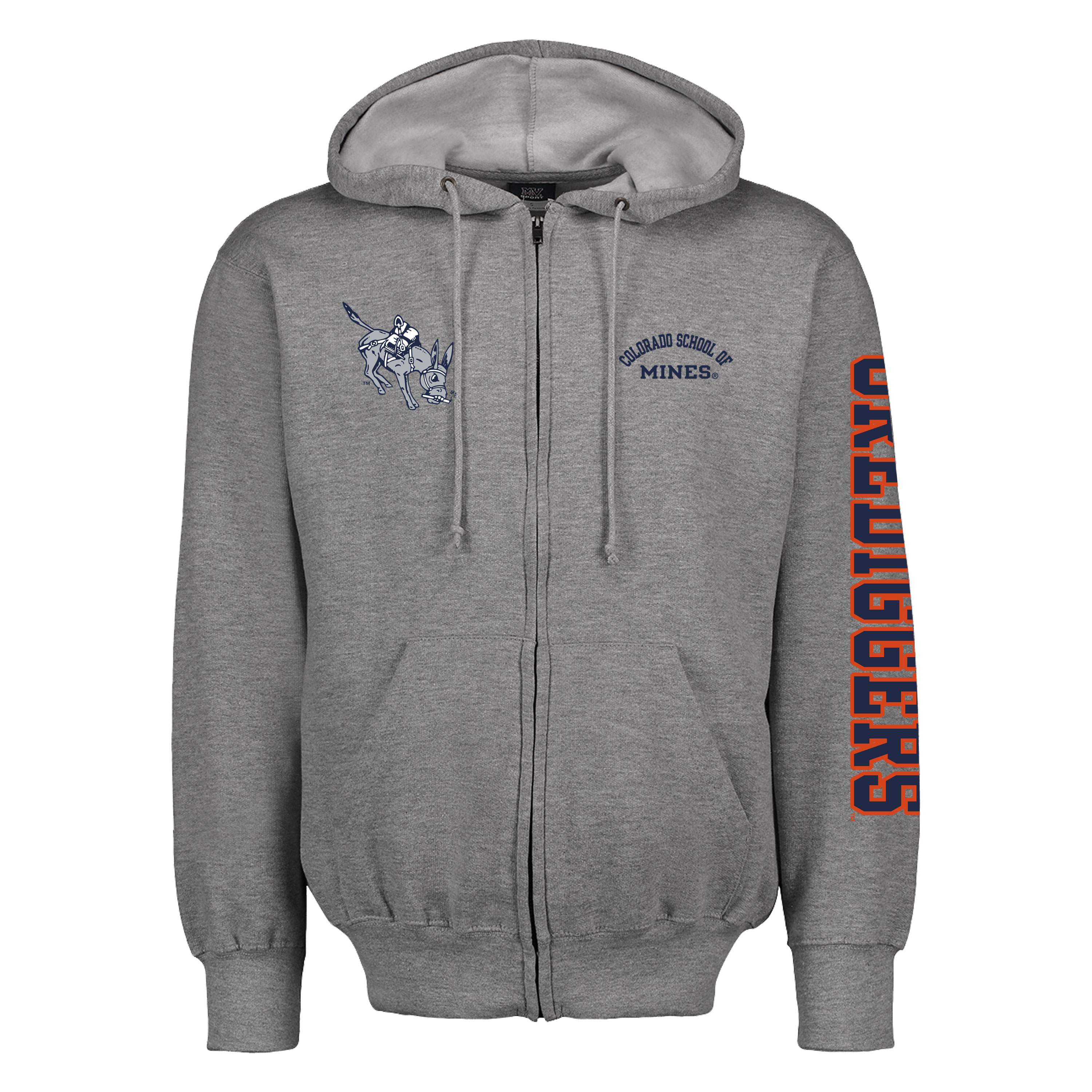 Colorado School of Mines Full Zip Hooded Sweatshirt