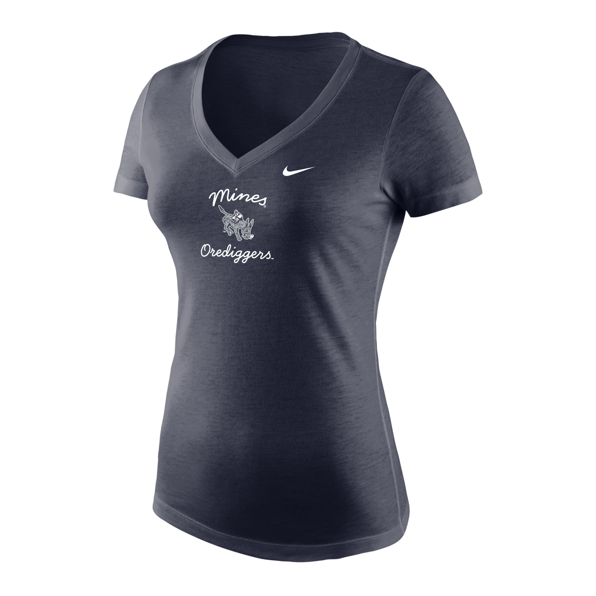 Mines Orediggers Nike Women's Tri-Blend V-Neck Tee