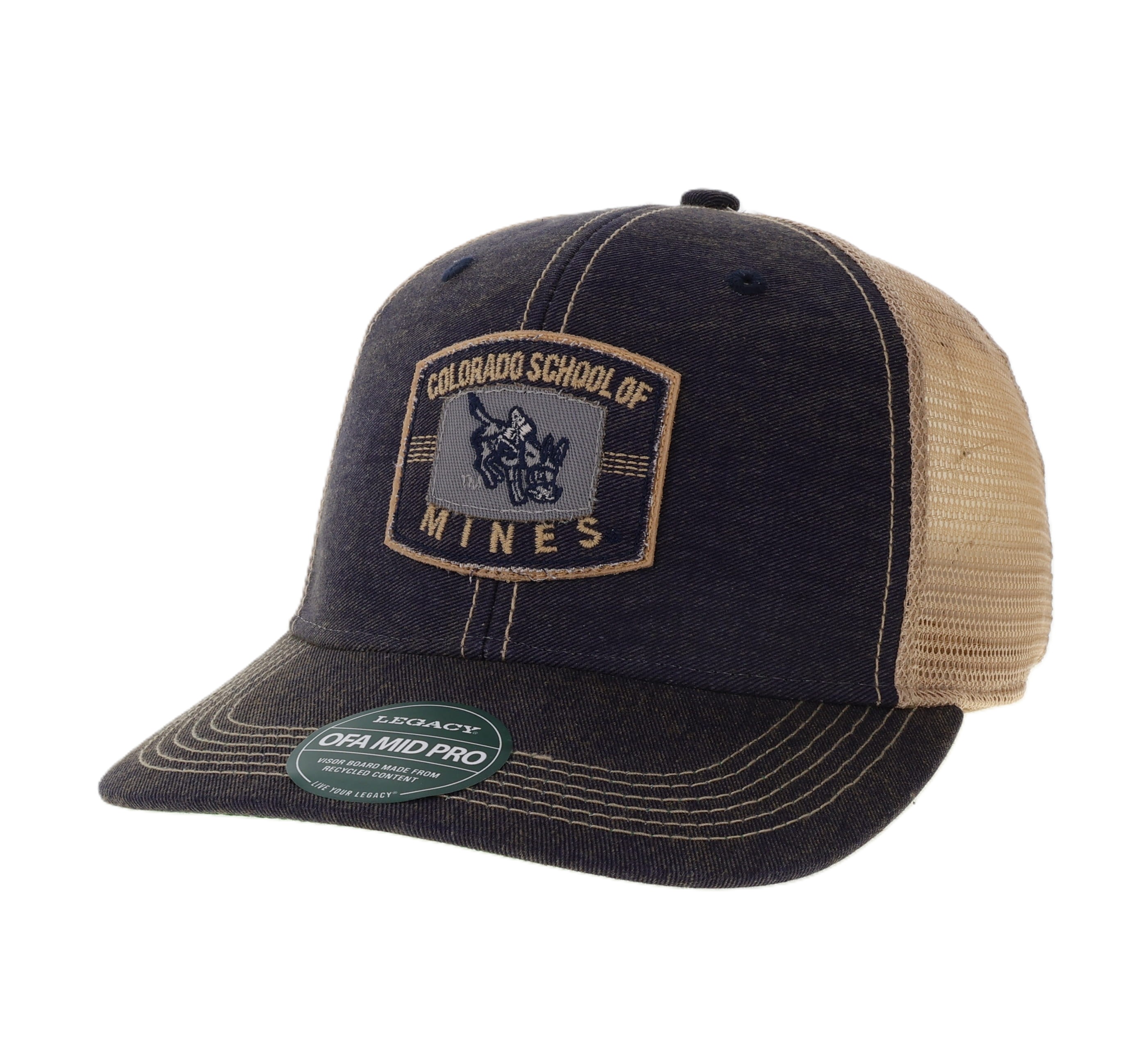 Mines Orediggers Mid-Profile Relaxed Mesh Trucker Hat
