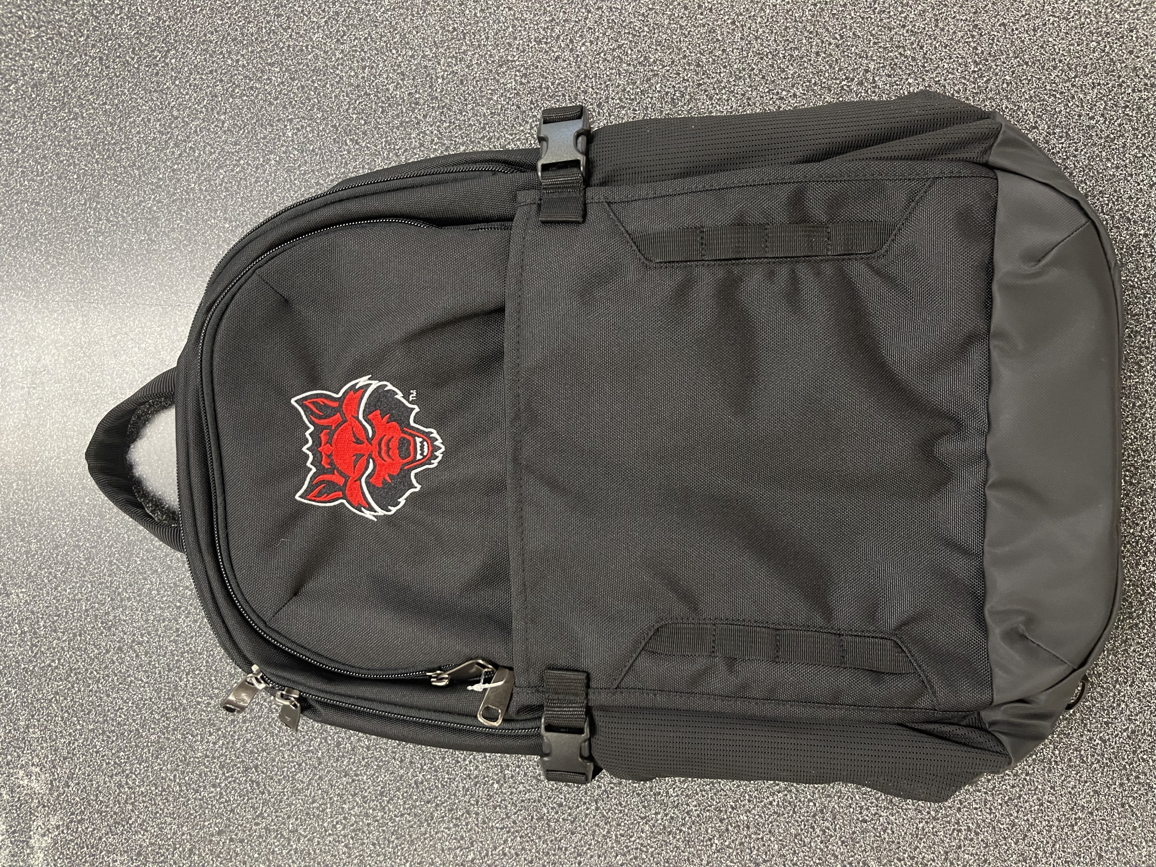 Red Wolves Black Backpack