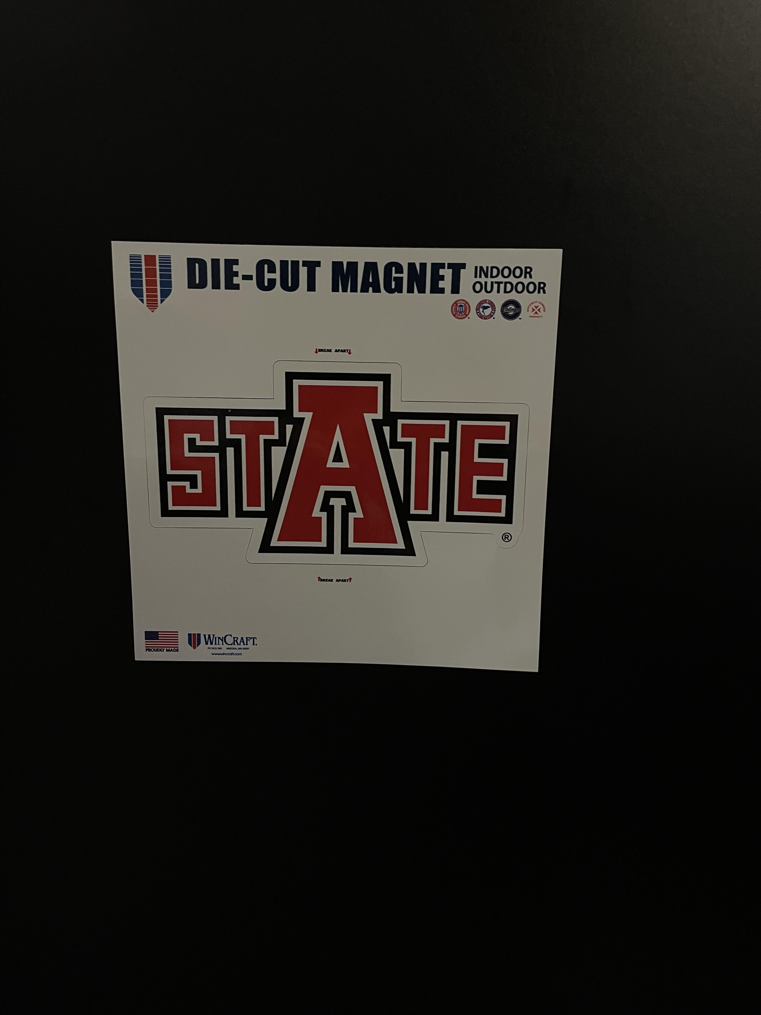 A-State 6x6 Die Cut Magnet
