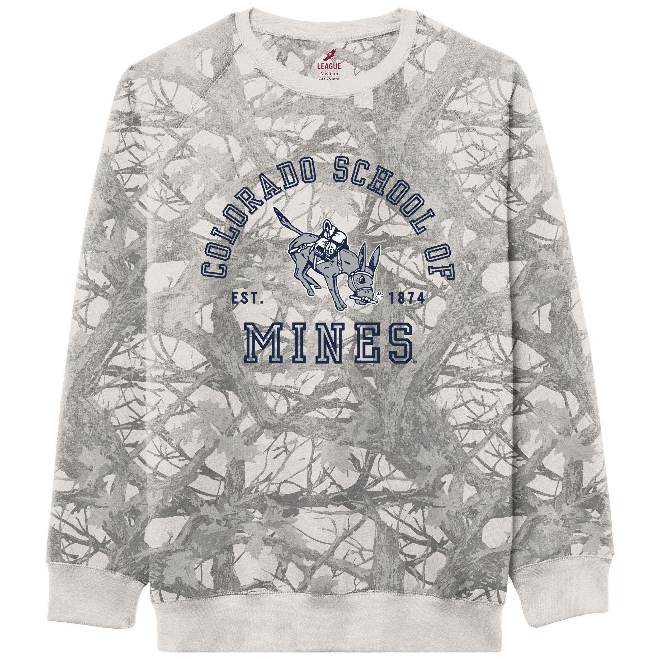 Colorado School of Mines Faded Camo Crew Sweatshirt