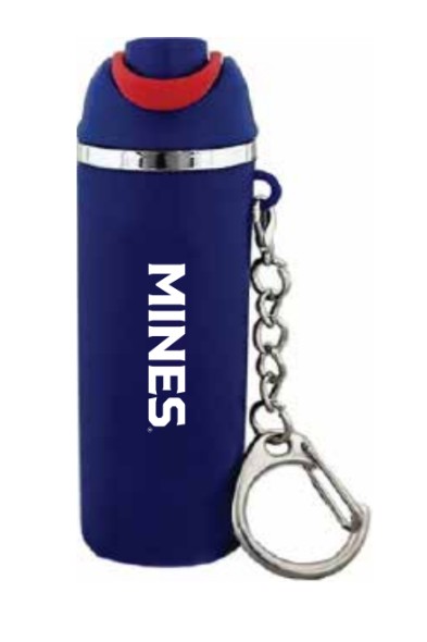 Mines Mini Water Bottle Keychain